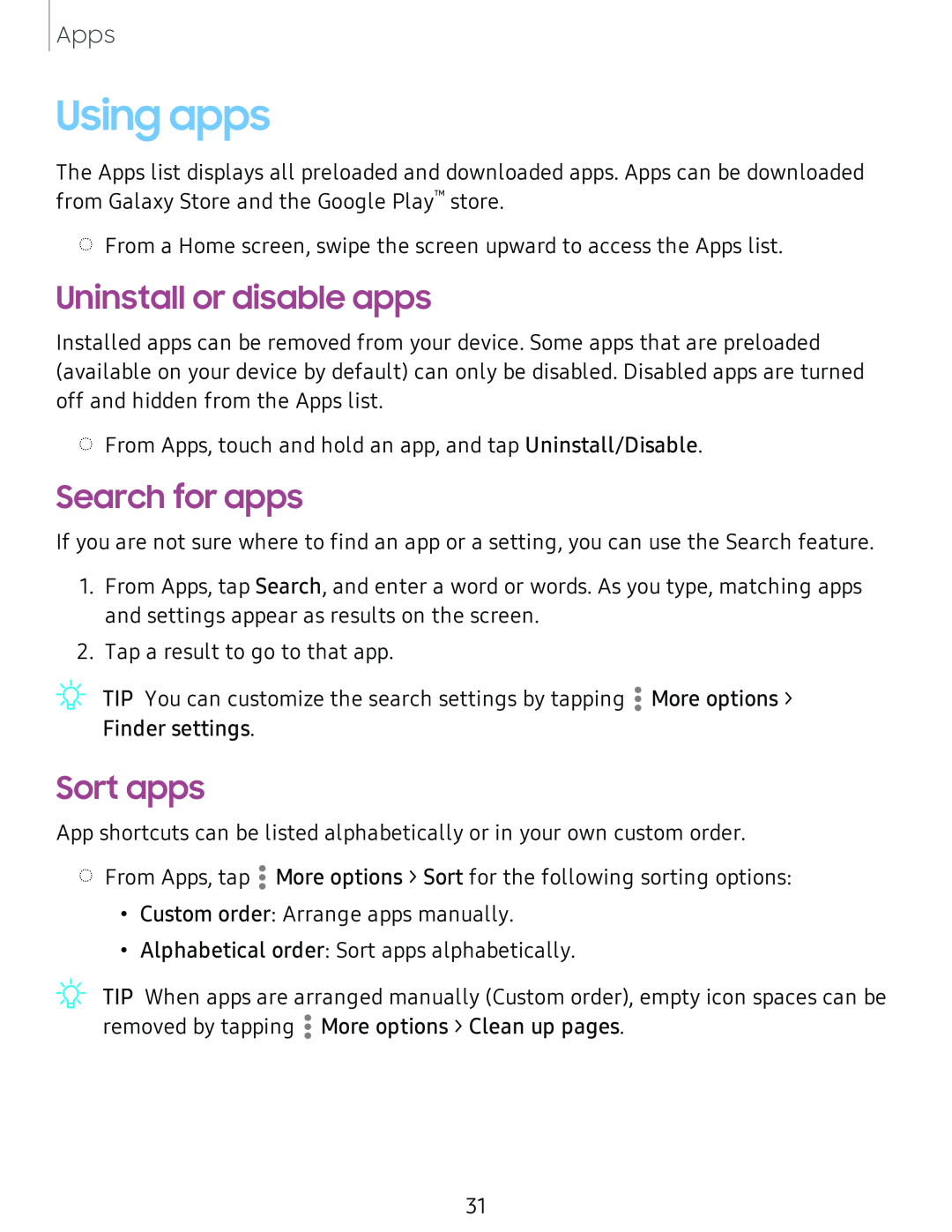 Uninstall or disable apps Galaxy Tab A 8.0 New T-Mobile