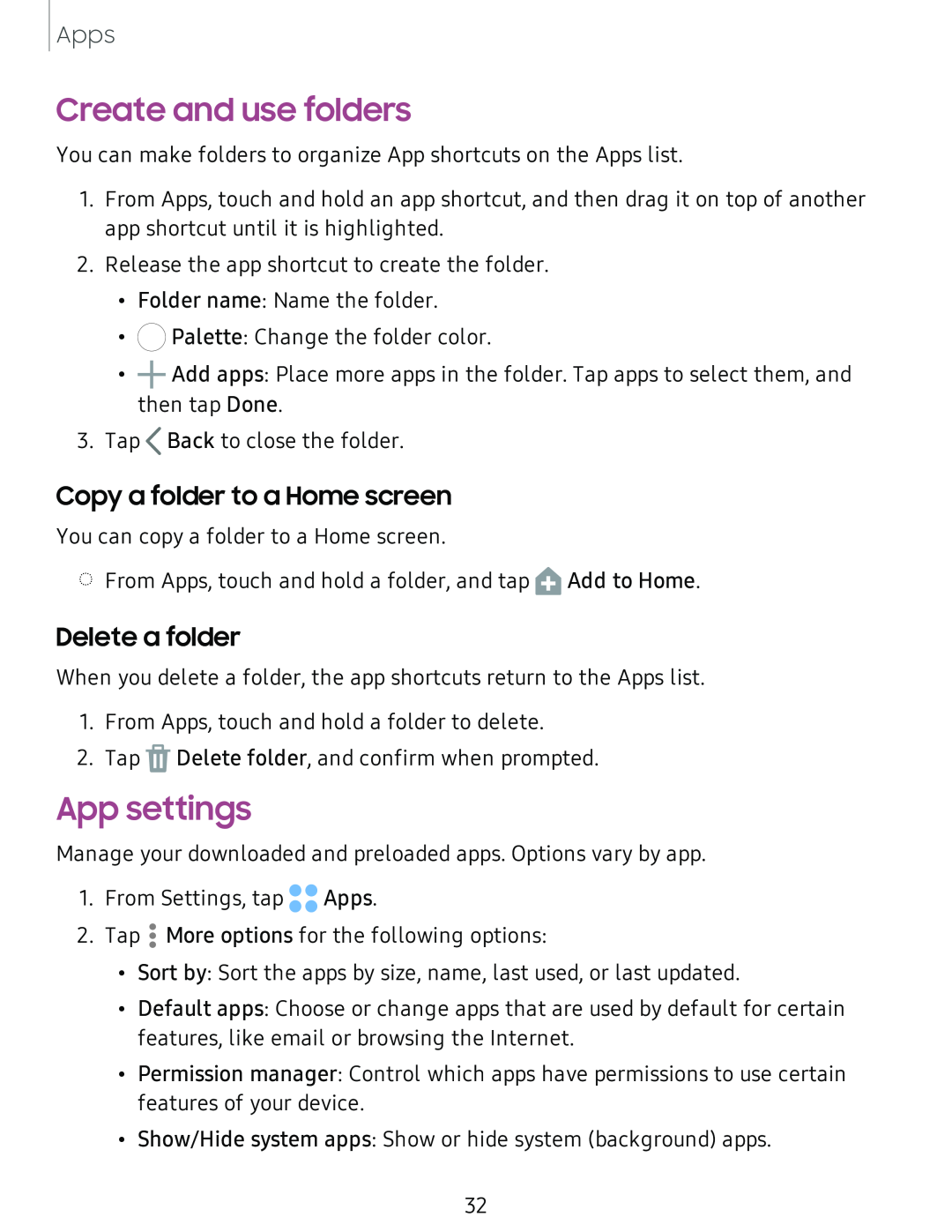 App settings Galaxy Tab A 8.0 New T-Mobile