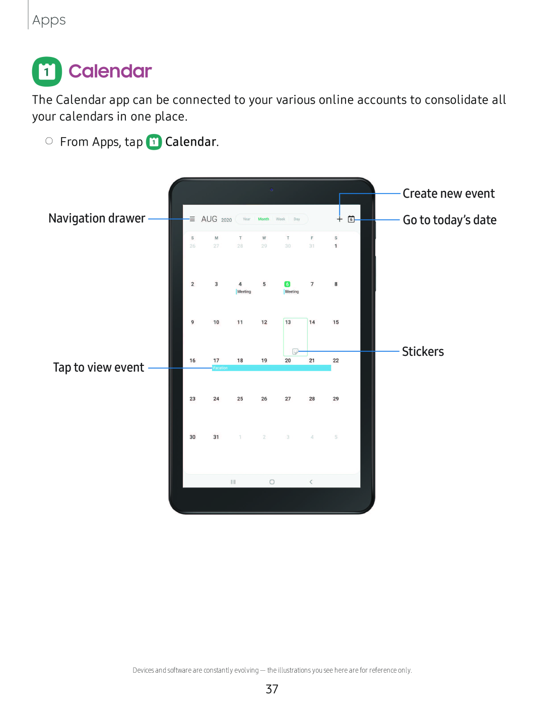 Navigation drawer Galaxy Tab A 8.0 New T-Mobile