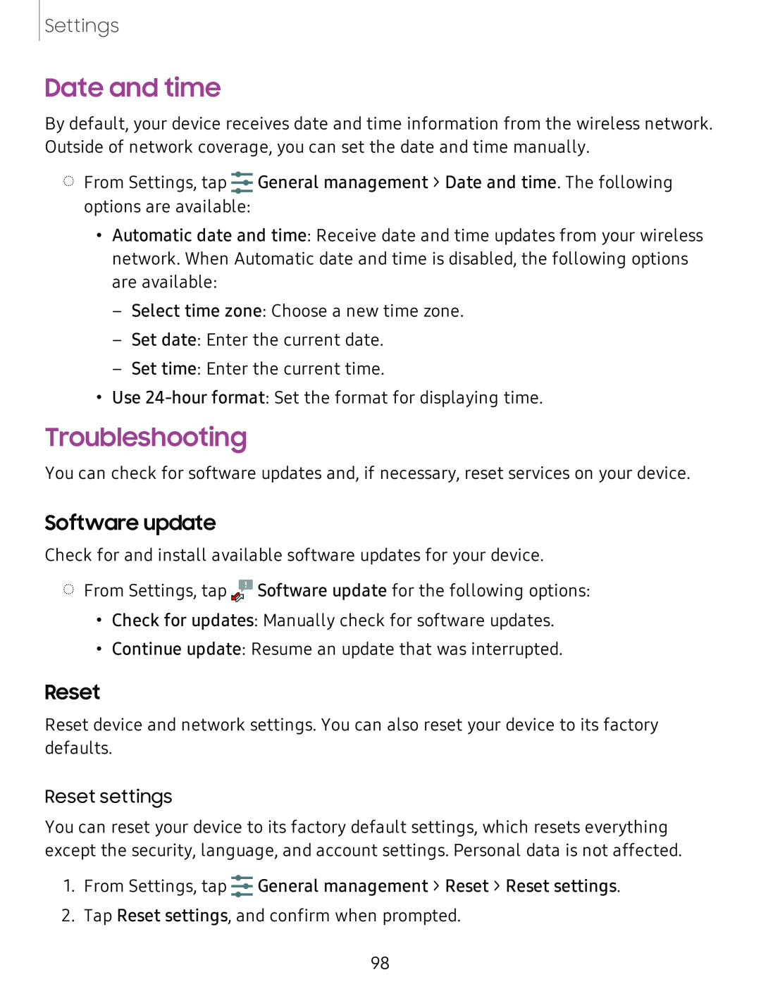 Troubleshooting Galaxy Tab A 8.0 New AT&T