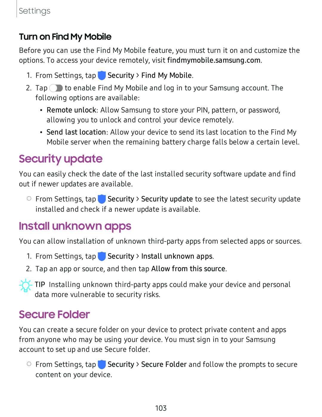 Security update Galaxy Tab A 8.0 New AT&T