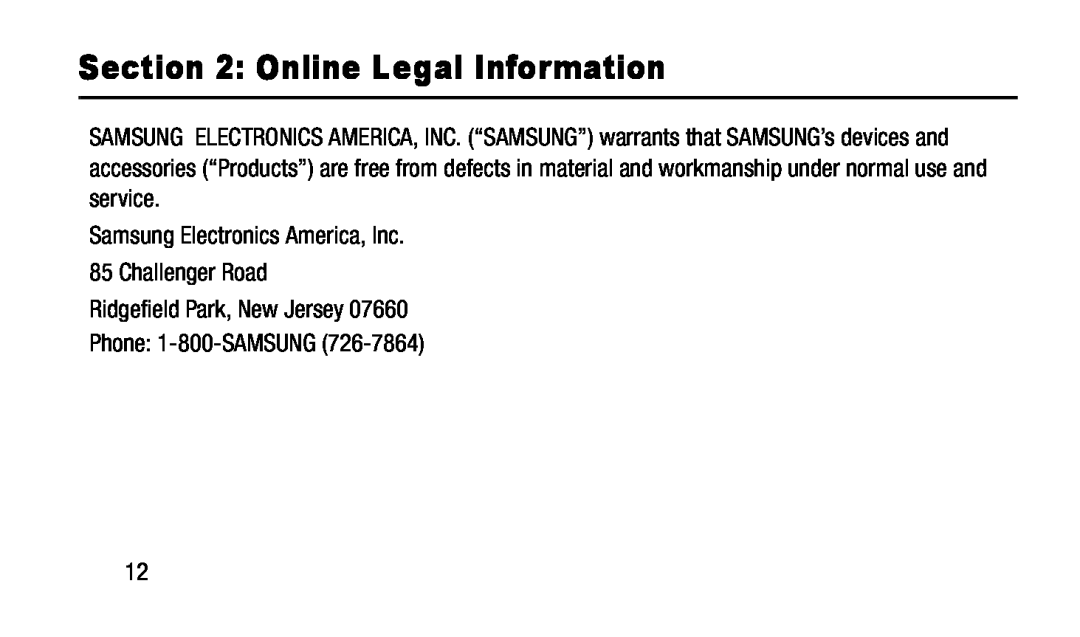 Section 2: Online Legal Information