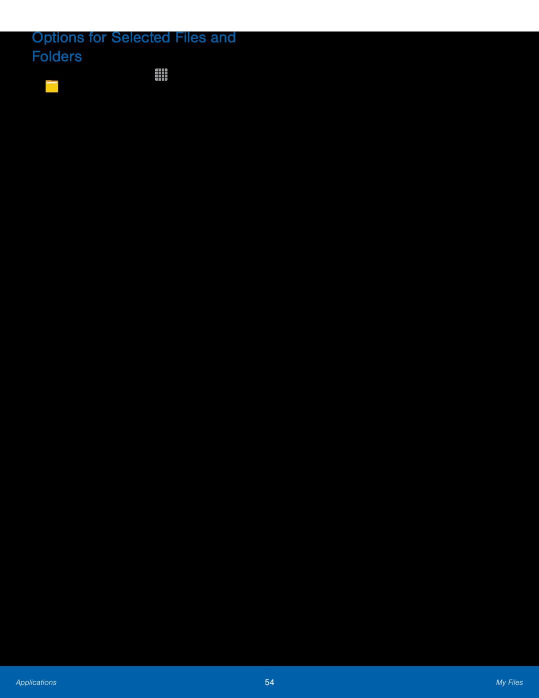 Options for Selected Files and Folders Galaxy Tab A 8.0 T-Mobile