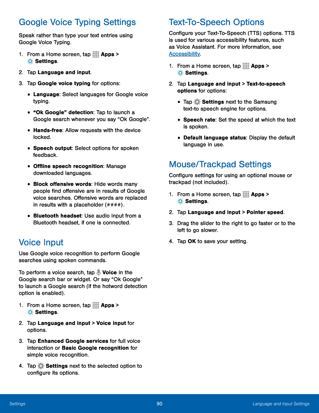 Google Voice Typing Settings Voice Input