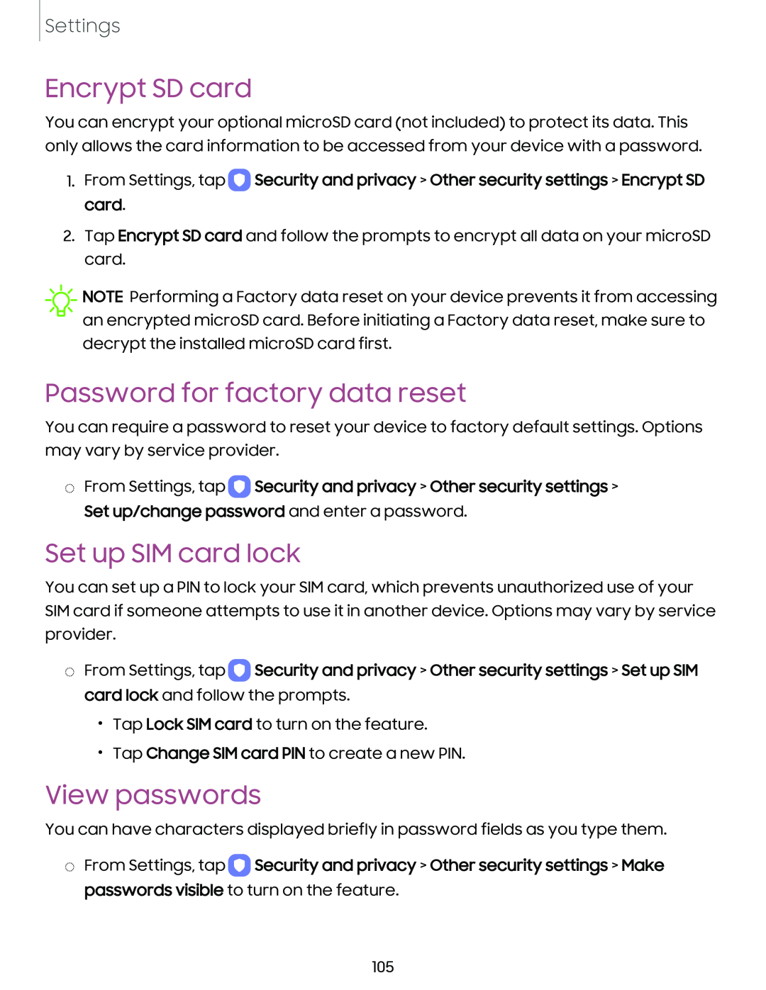 Password for factory data reset Galaxy Tab A7 Lite Wi-Fi