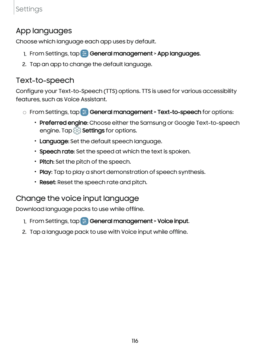 Change the voice input language Galaxy Tab A7 Lite Wi-Fi