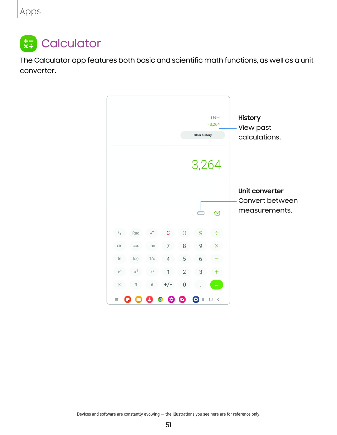 Calculator Galaxy Tab A7 Lite AT&T