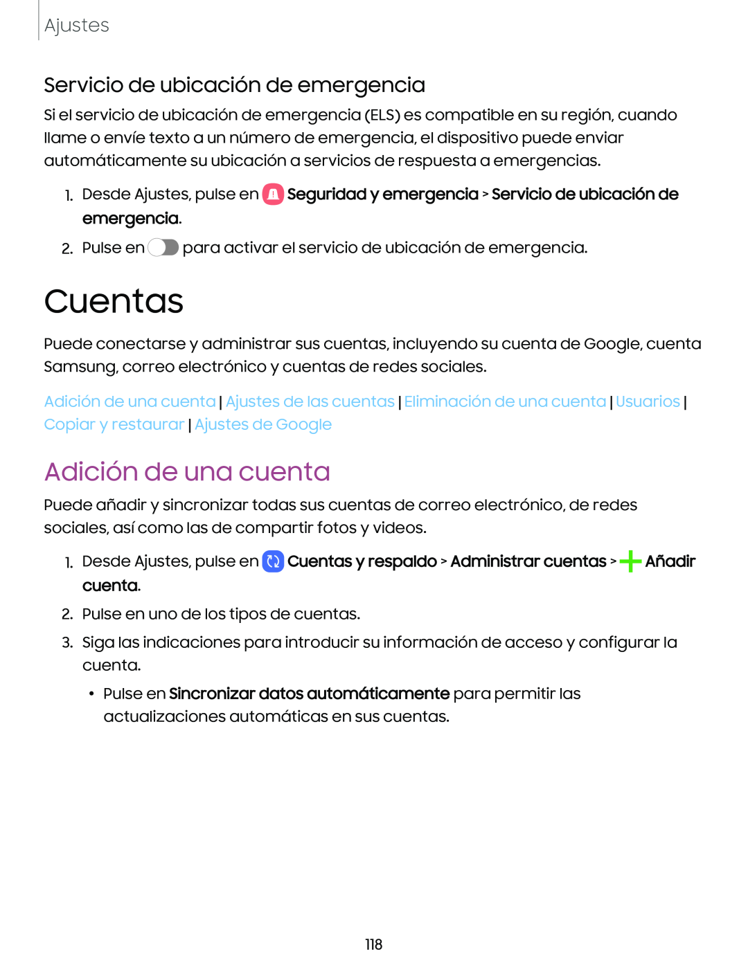 Servicio de ubicación de emergencia Galaxy Tab A7 Lite Verizon