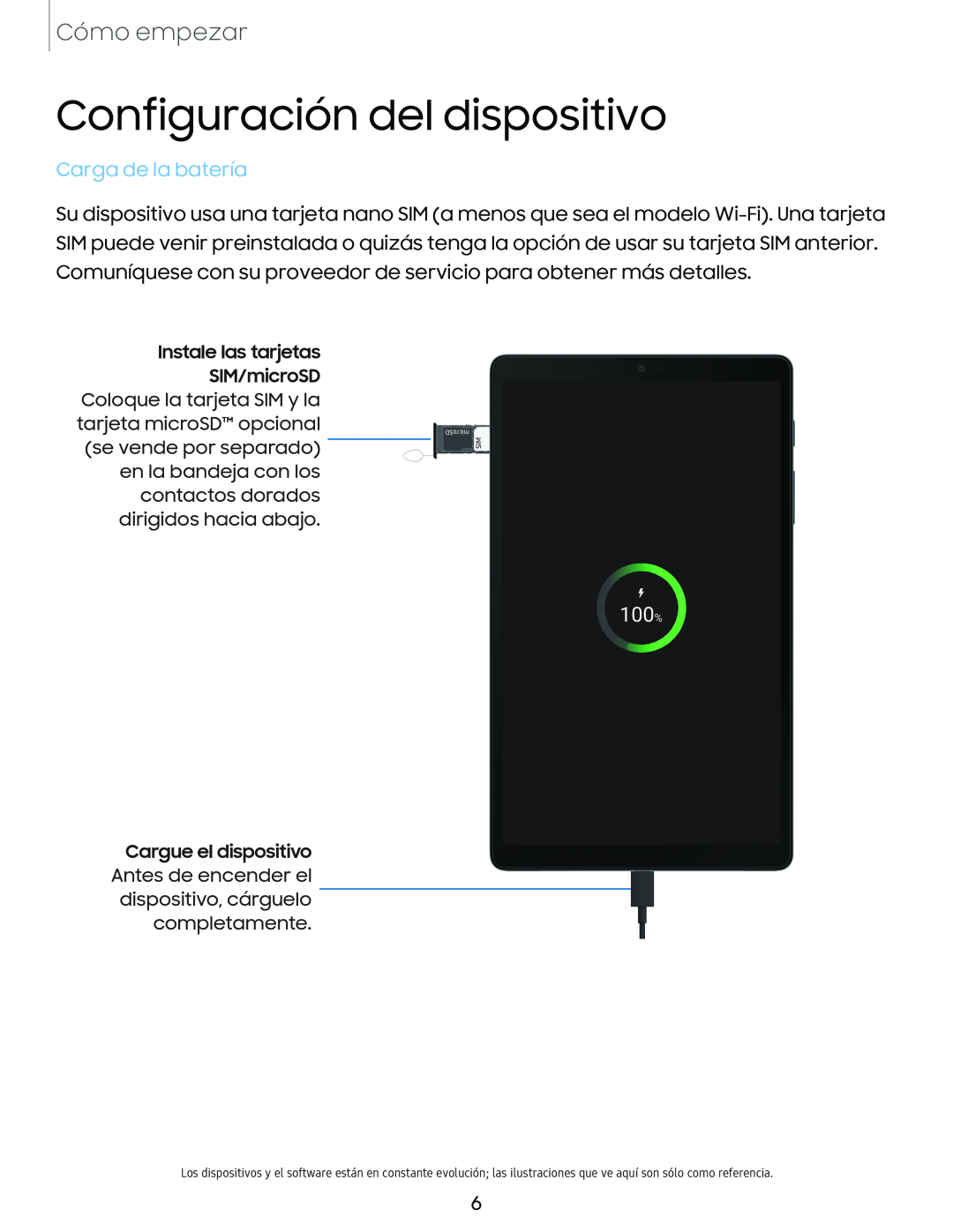 Configuración del dispositivo Galaxy Tab A7 Lite Verizon