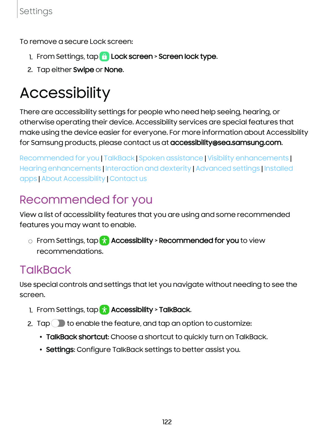 TalkBack Galaxy Tab A7 Lite Spectrum Mobile