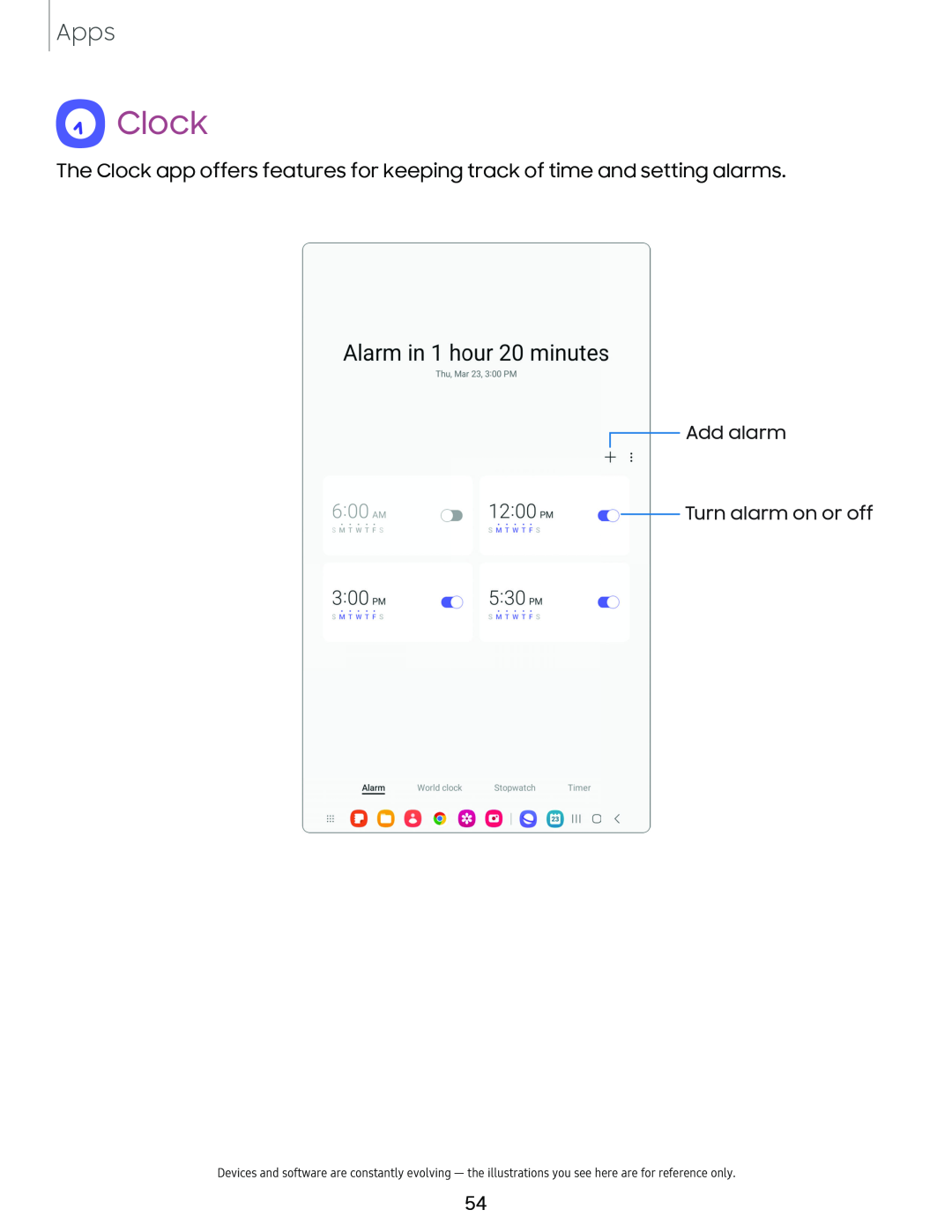 Clock Galaxy Tab A7 Lite Spectrum Mobile