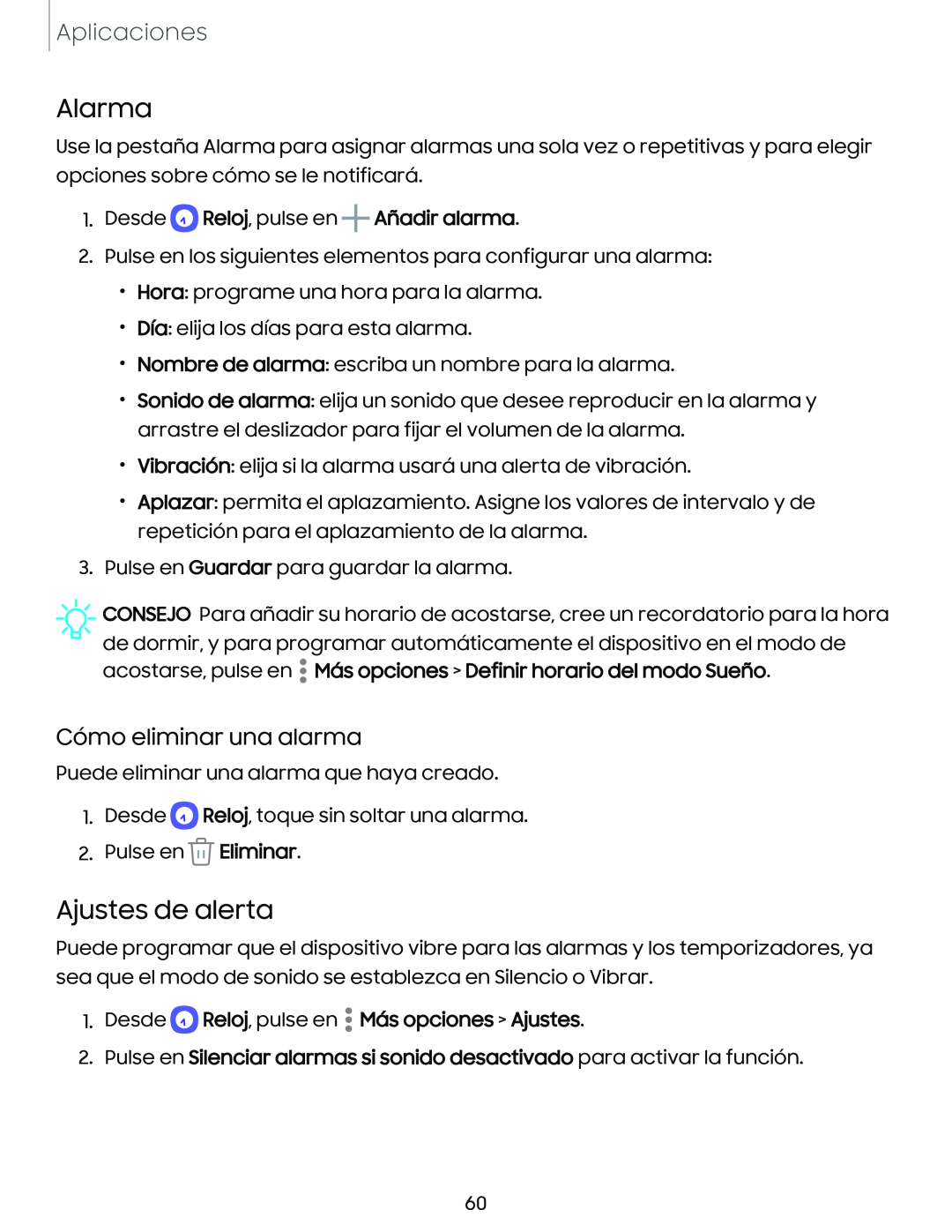 Ajustes de alerta Galaxy Tab A7 Lite Spectrum Mobile