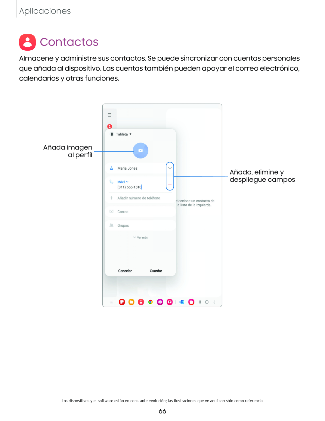 Contactos Galaxy Tab A7 Lite Spectrum Mobile