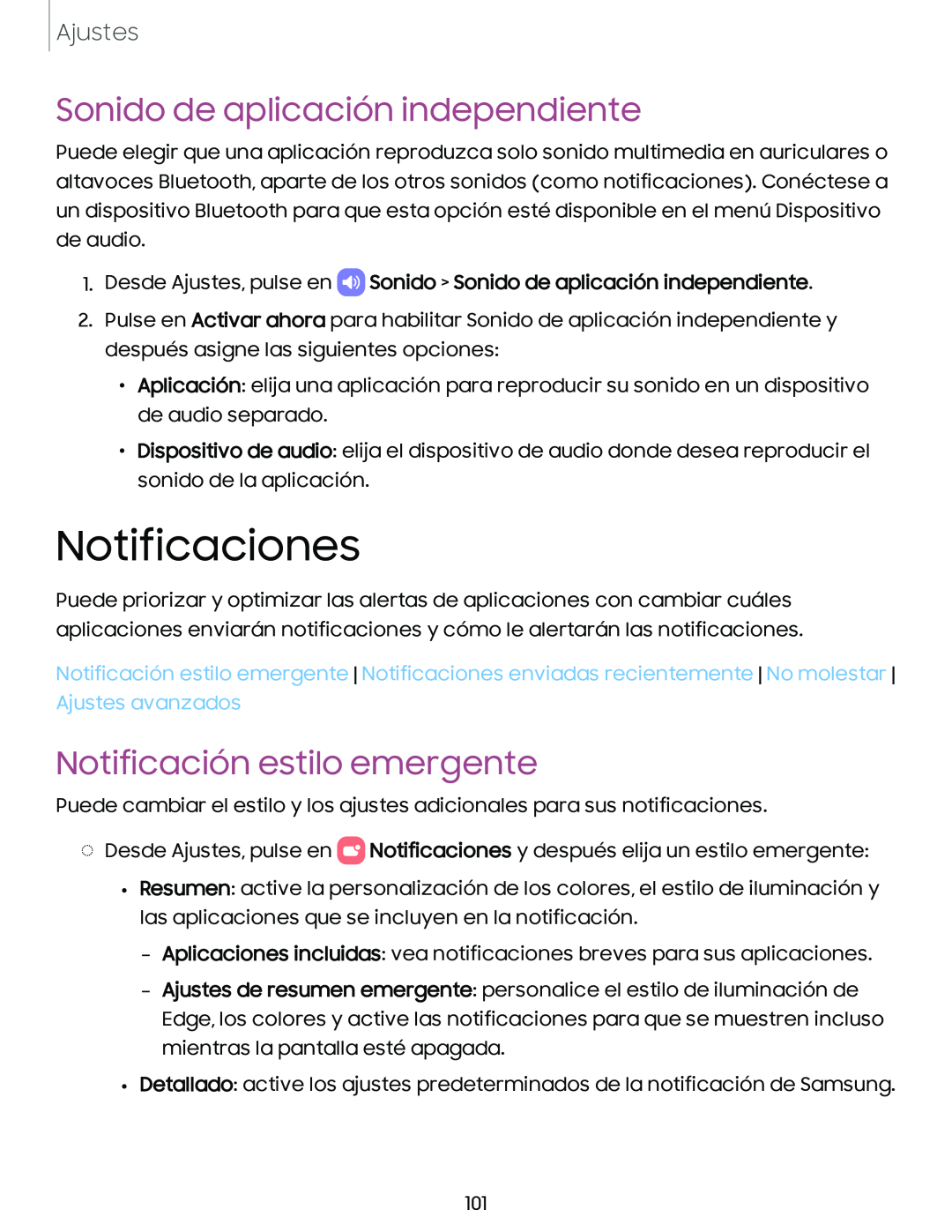 Notificación estilo emergente Galaxy Tab A 8.4 T-Mobile