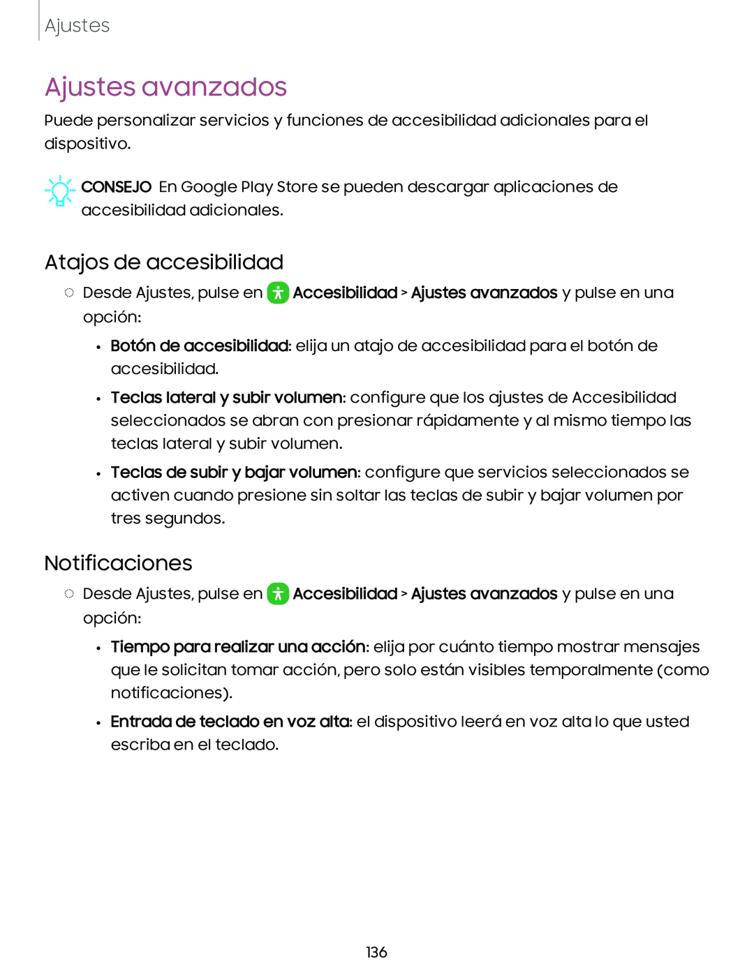 Atajos de accesibilidad Galaxy Tab A 8.4 T-Mobile