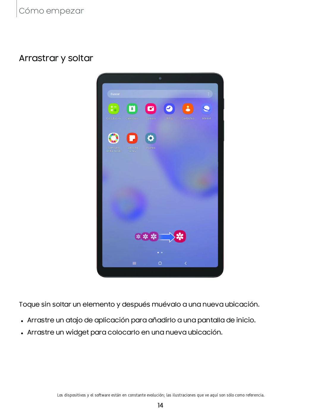 Arrastrar y soltar Galaxy Tab A 8.4 T-Mobile