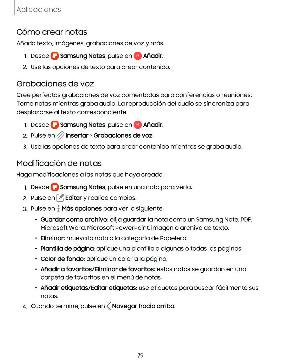 Cómo crear notas Grabaciones de voz