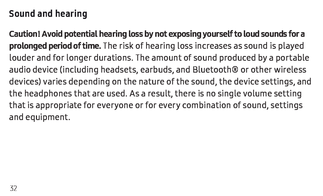 Sound and hearing