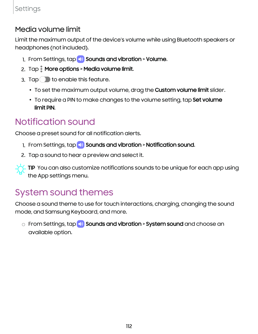 System sound themes Galaxy Tab S6 T-Mobile