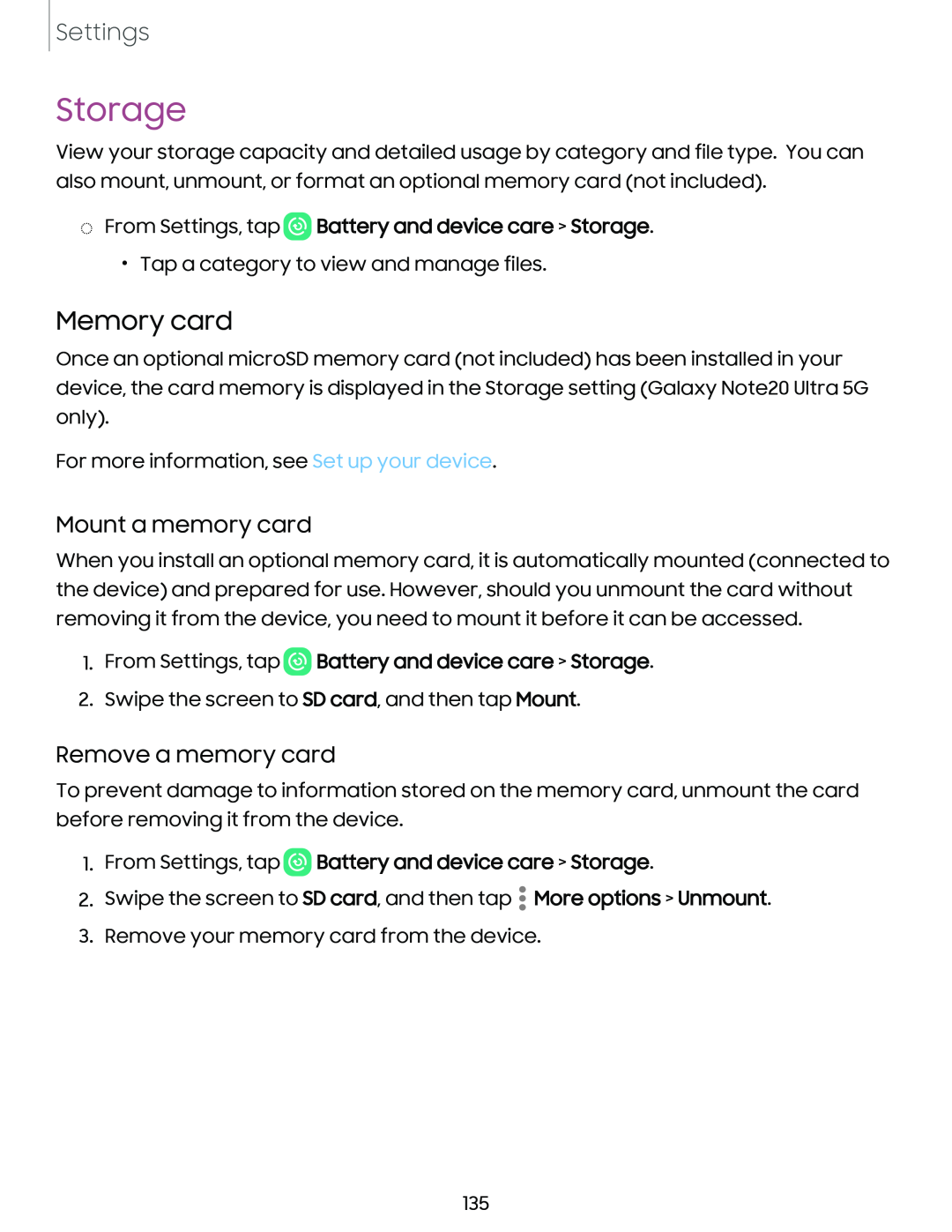 Mount a memory card Galaxy Tab S6 T-Mobile