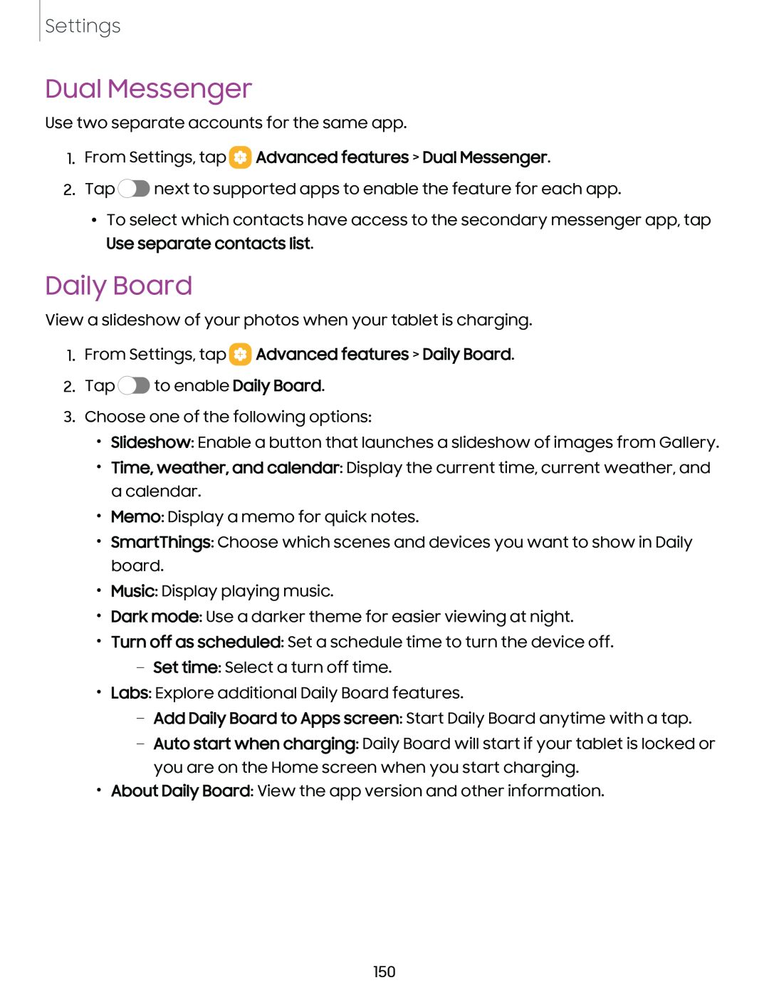 Dual Messenger Daily Board