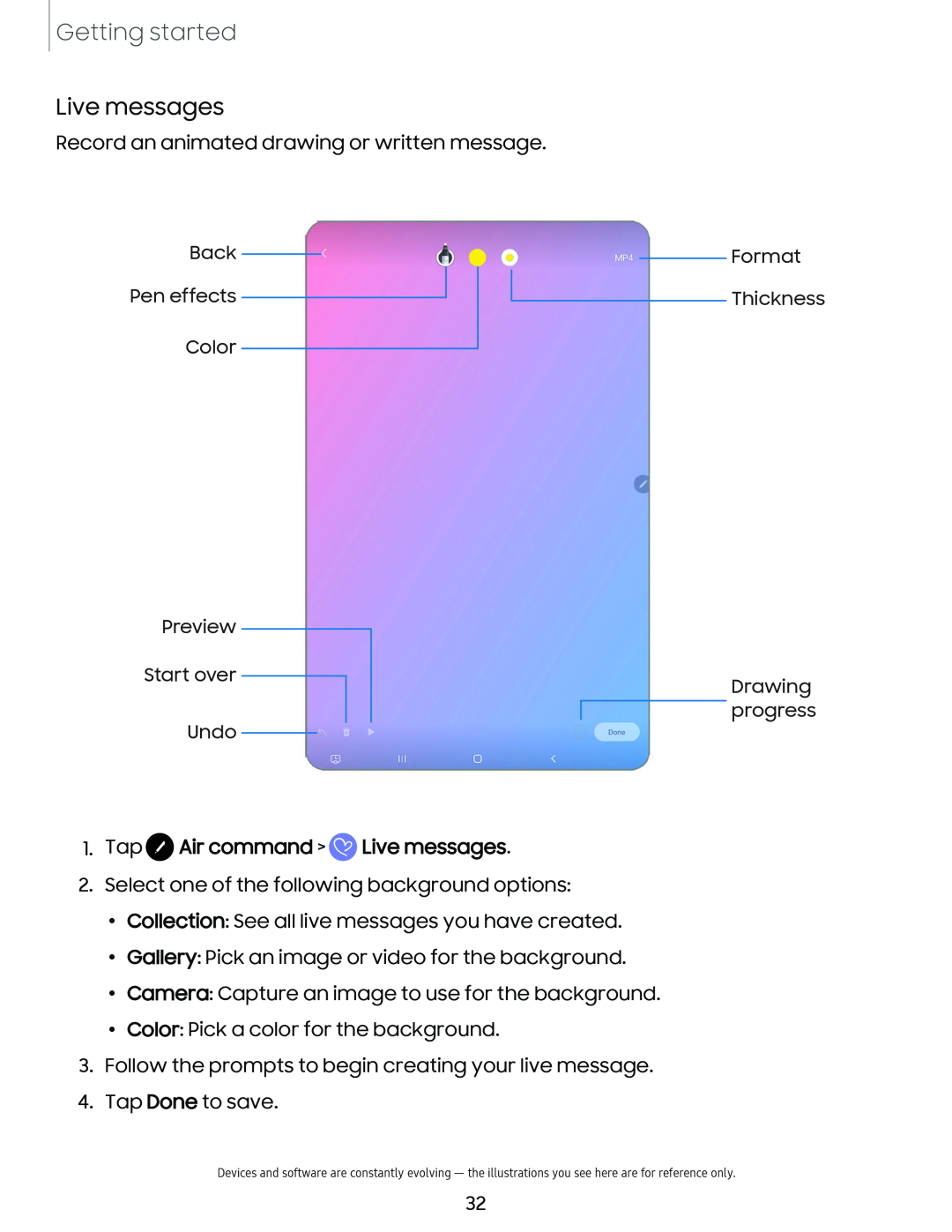 Live messages Galaxy Tab S6 T-Mobile