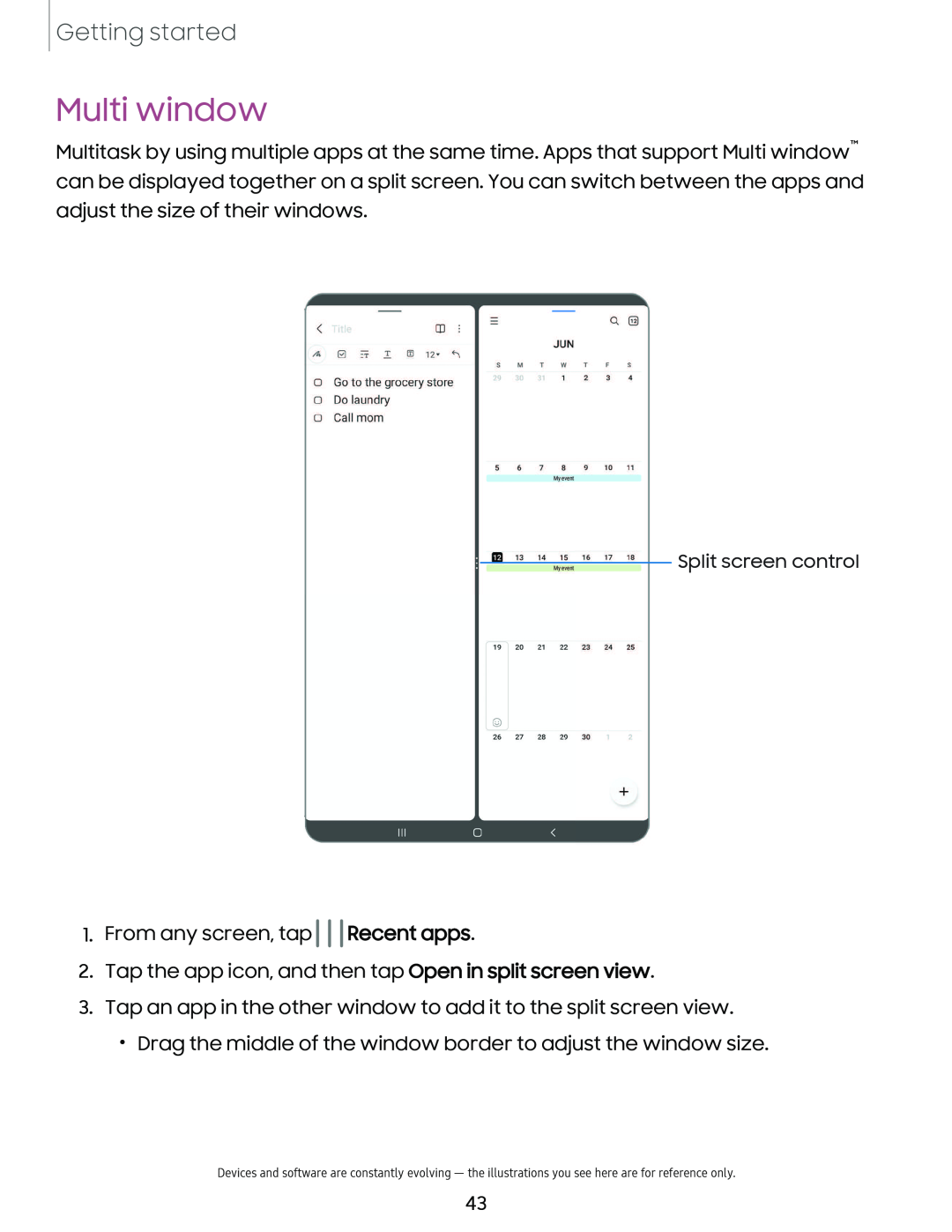 Multi window Galaxy Tab S6 T-Mobile