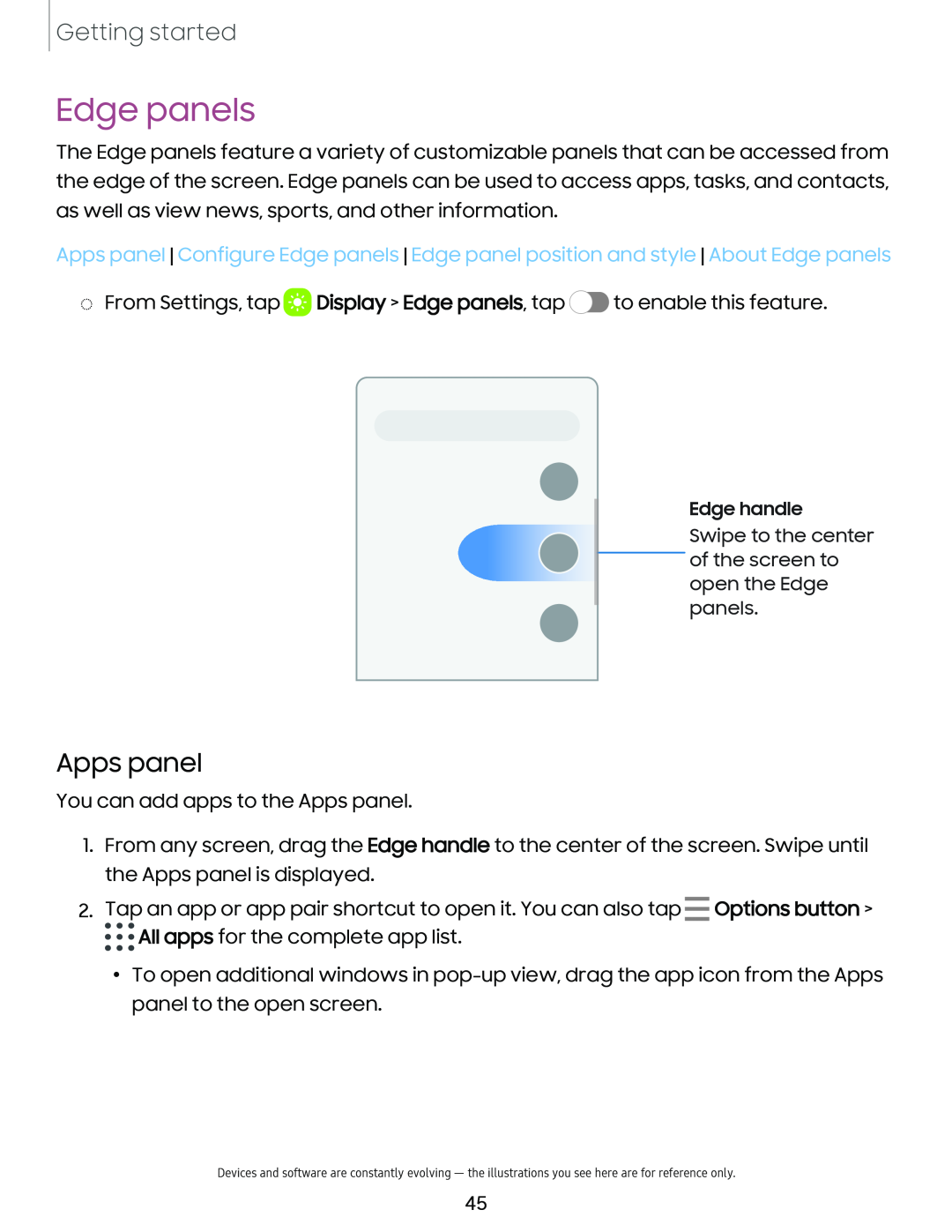 Edge panels Galaxy Tab S6 T-Mobile