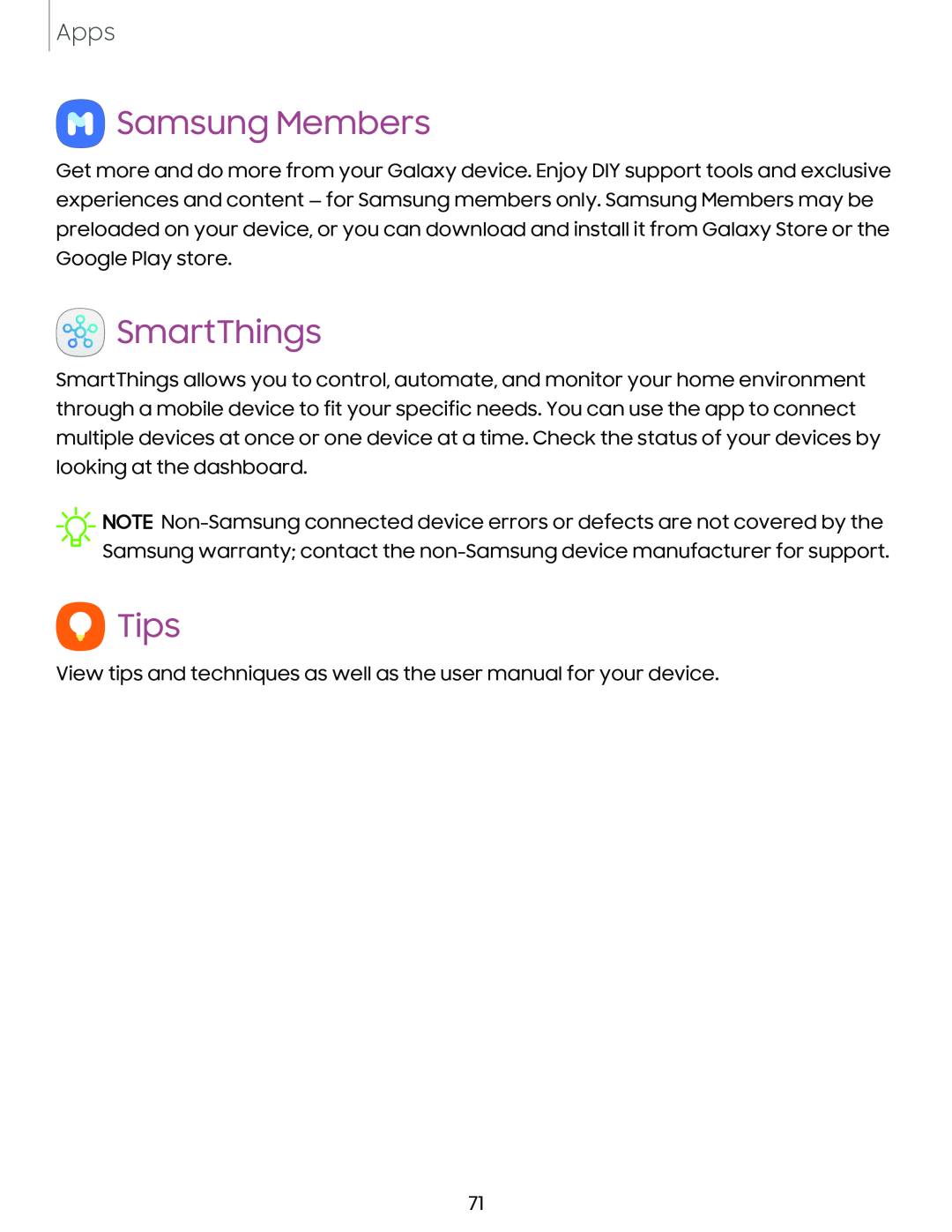 Samsung Members SmartThings