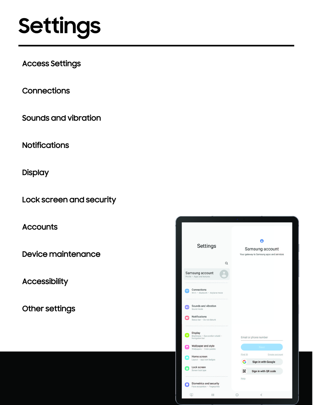 Settings Galaxy Tab S6 T-Mobile