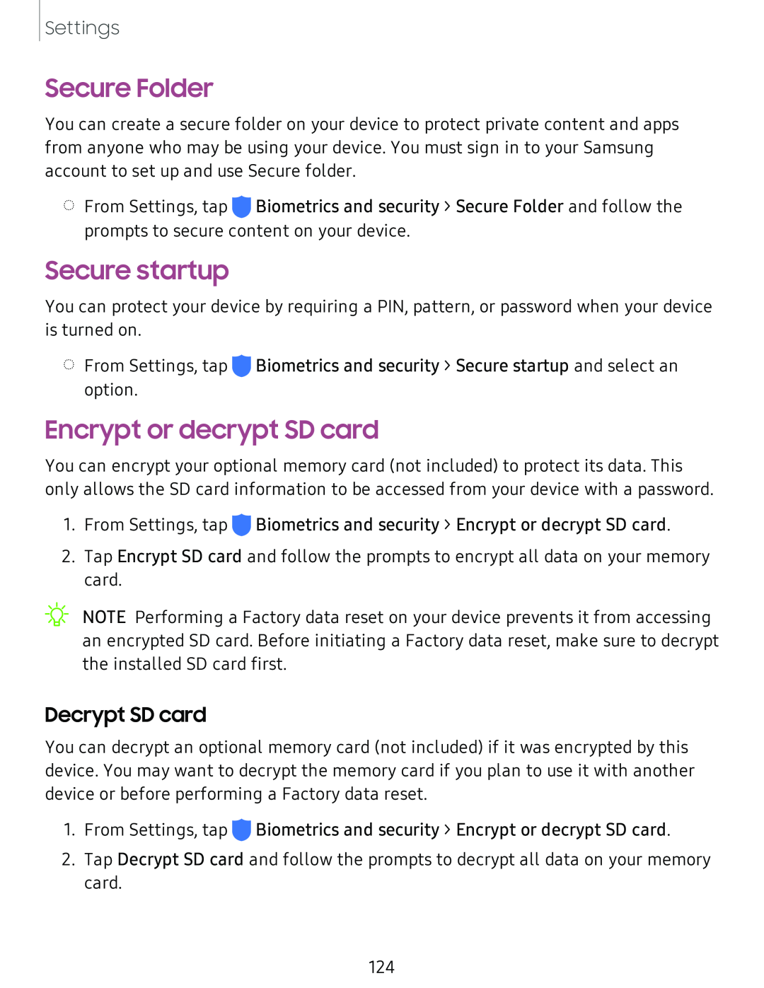 Secure startup Galaxy Tab S4 Sprint