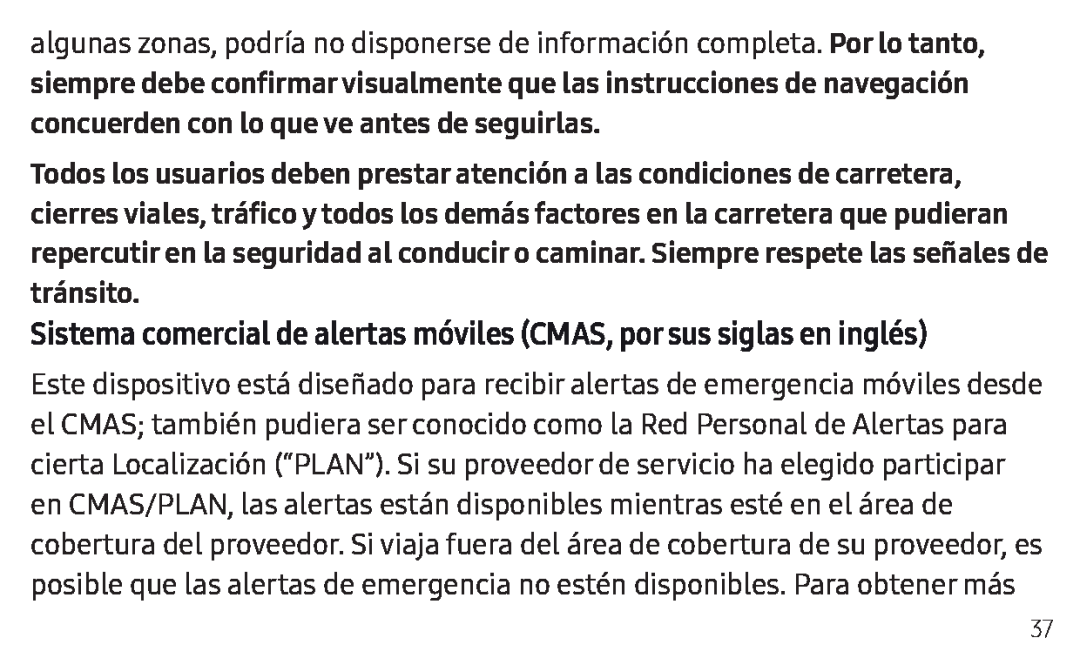 Sistema comercial de alertas móviles (CMAS, por sus siglas en inglés)