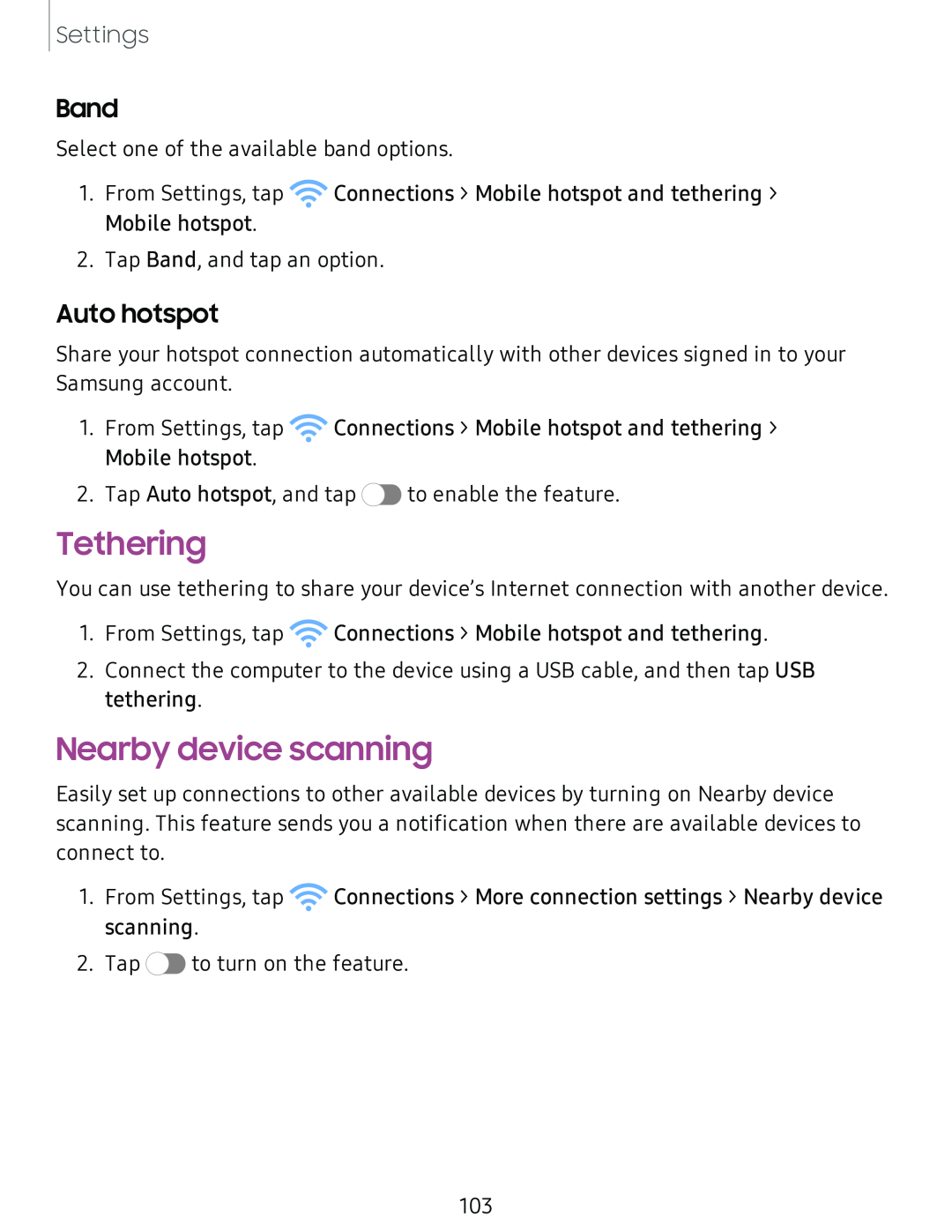 Auto hotspot Galaxy Tab S4 T-Mobile