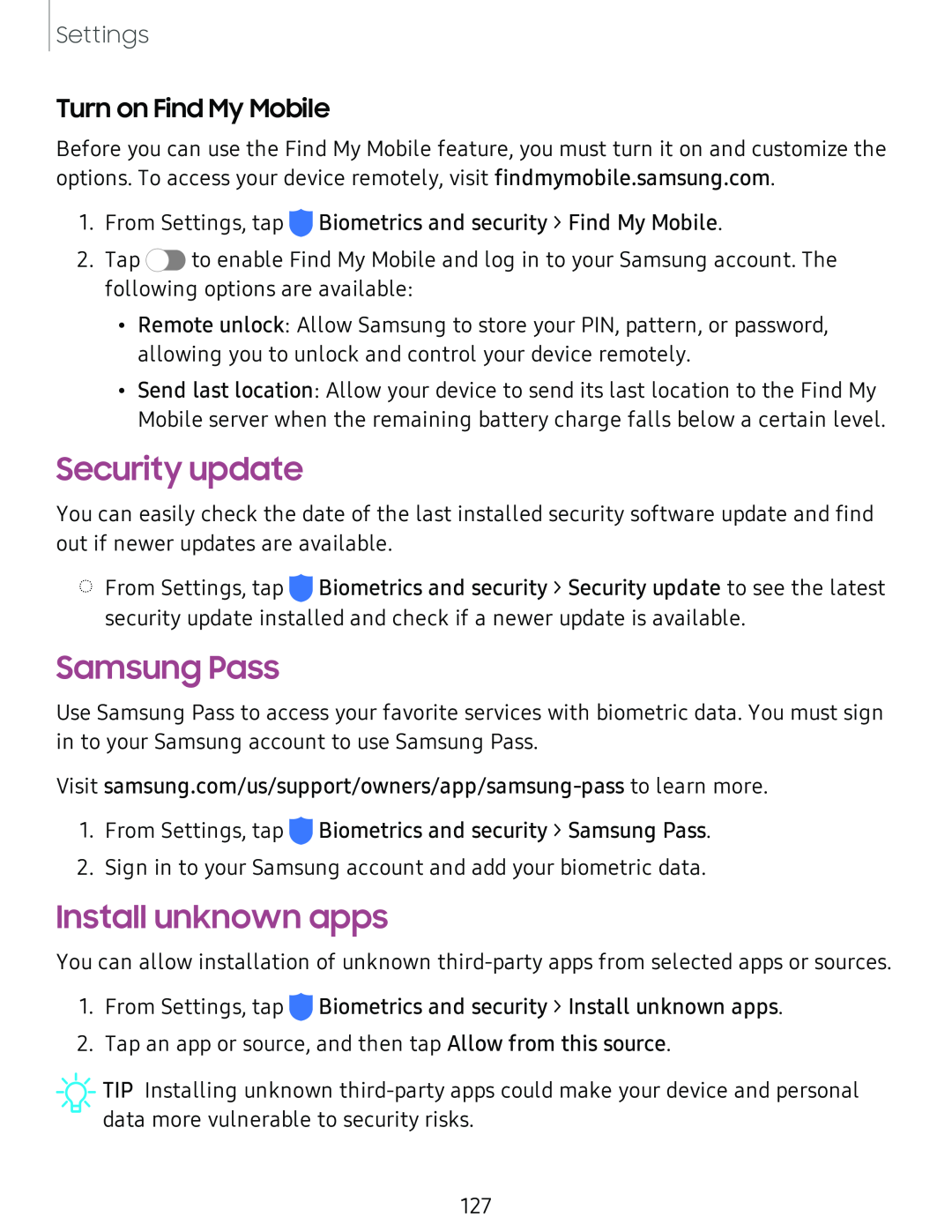 Security update Galaxy Tab S4 T-Mobile