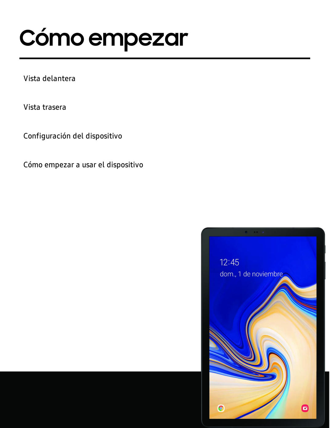 Cómo empezar Galaxy Tab S4 T-Mobile