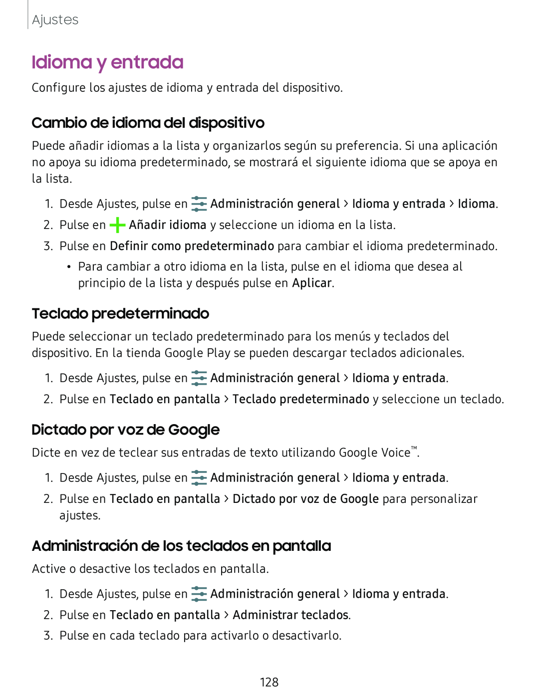 Dictado por voz de Google Galaxy Tab S4 T-Mobile