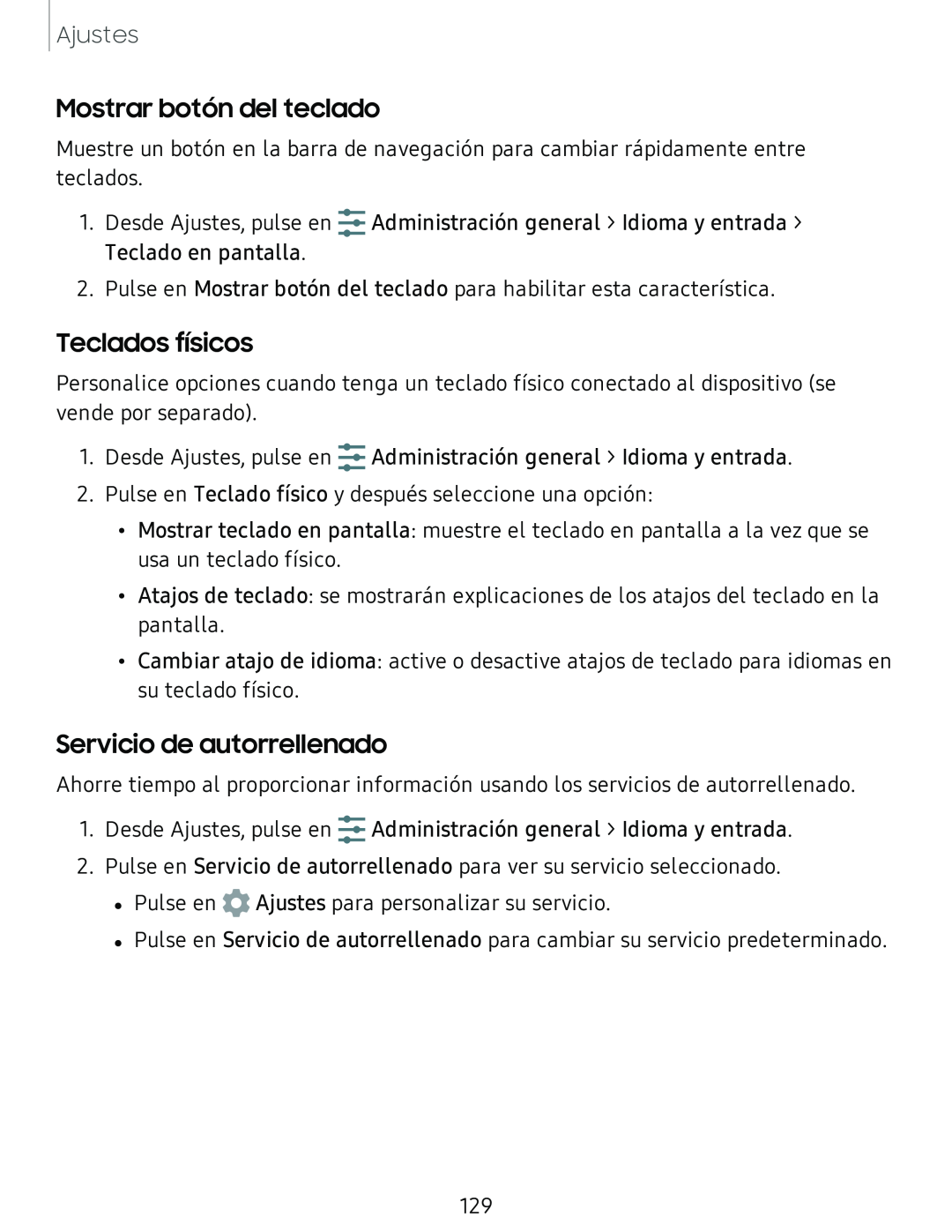 Mostrar botón del teclado Galaxy Tab S4 T-Mobile