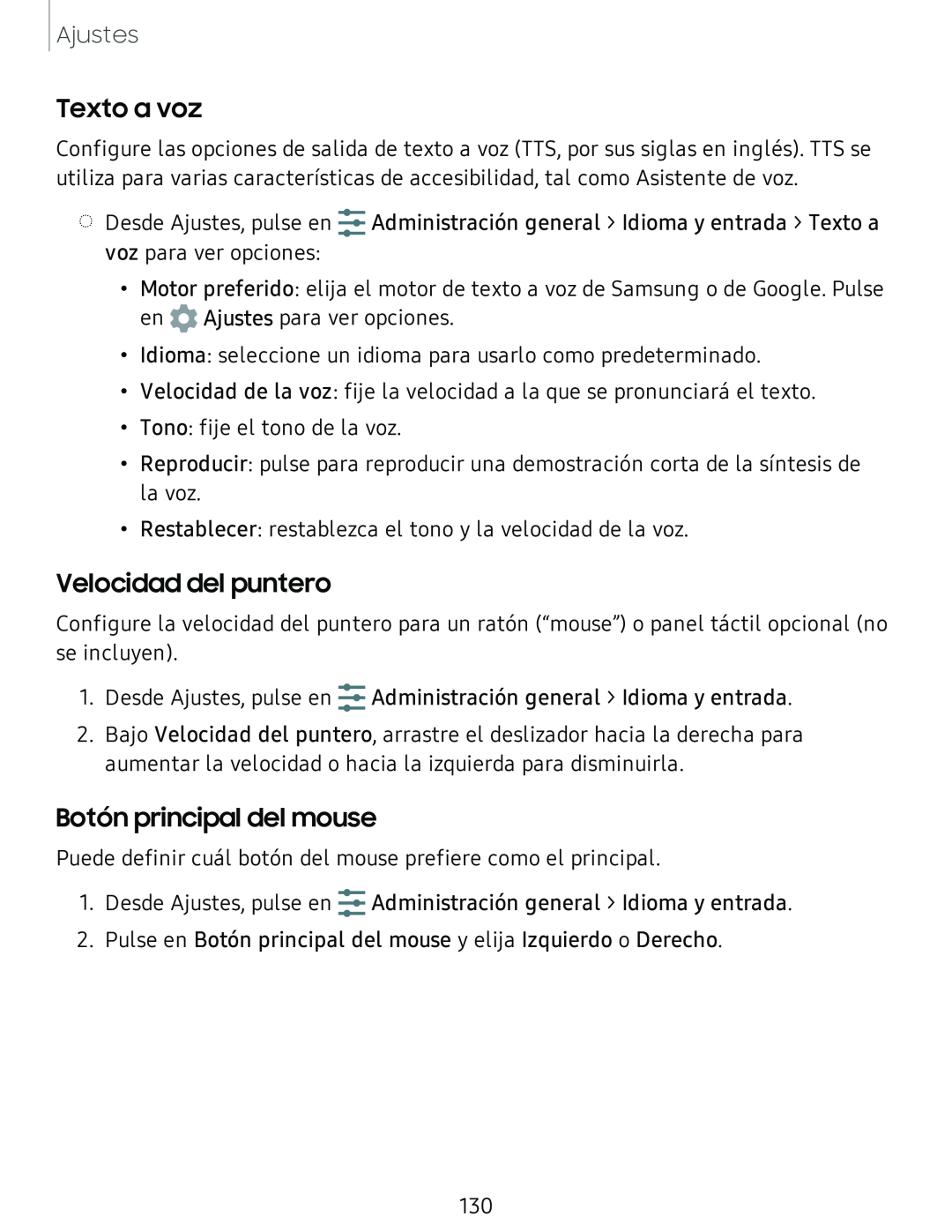 Texto a voz Galaxy Tab S4 T-Mobile