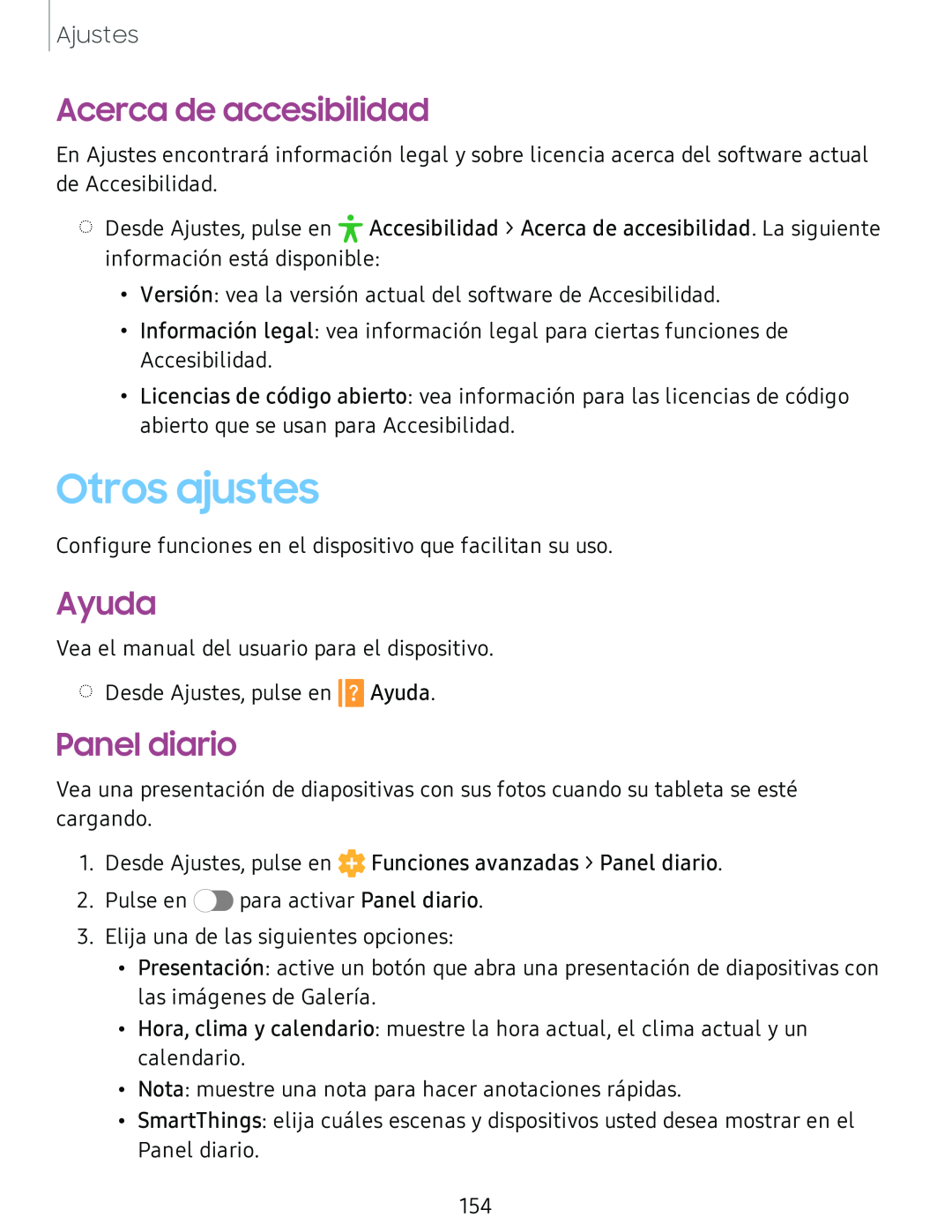 Acerca de accesibilidad Galaxy Tab S4 T-Mobile