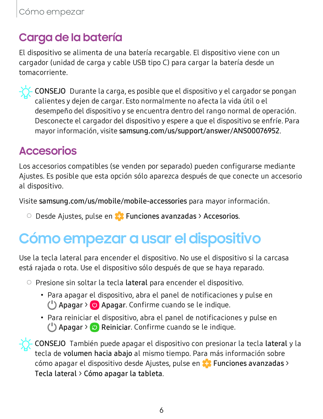 Carga de la batería Galaxy Tab S4 T-Mobile