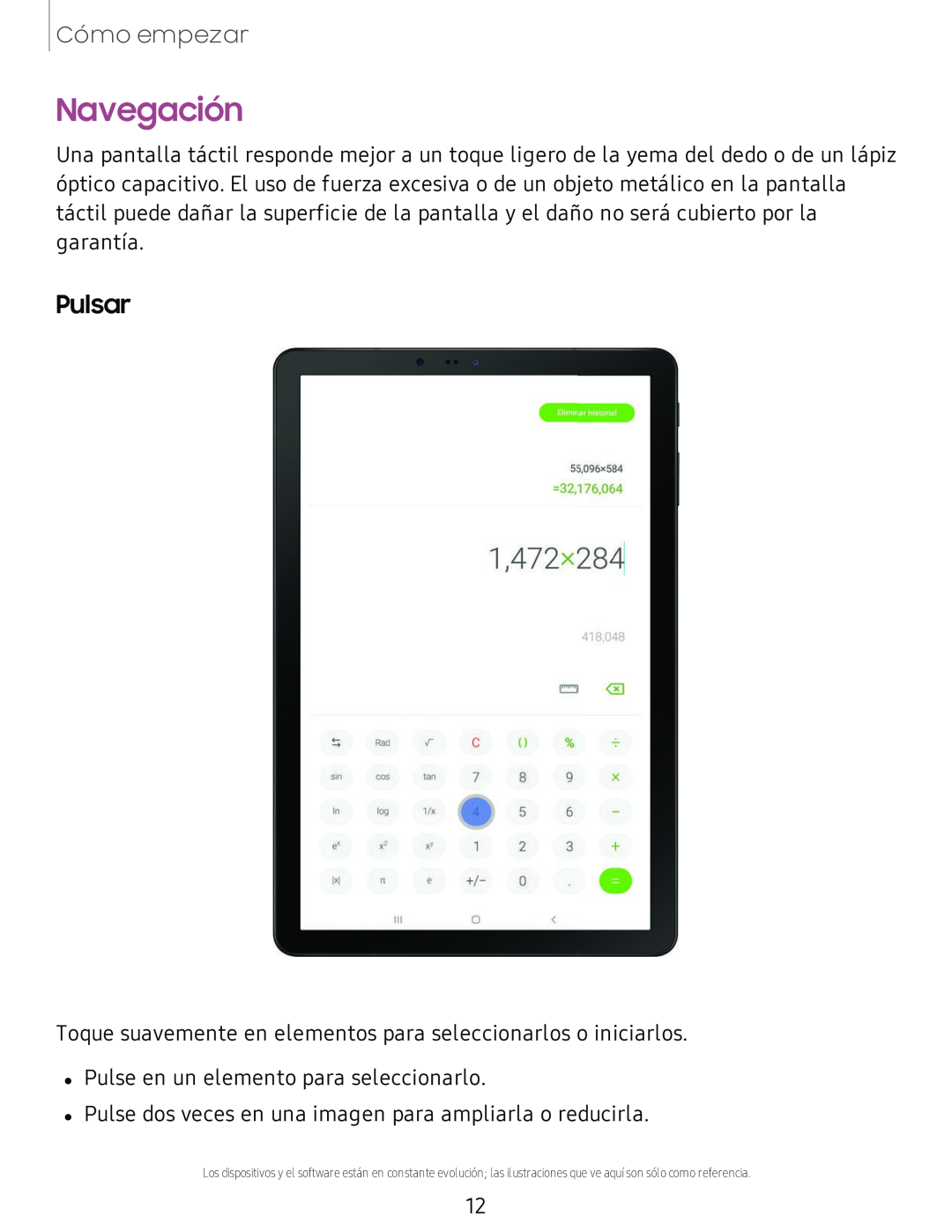 Pulsar Navegación