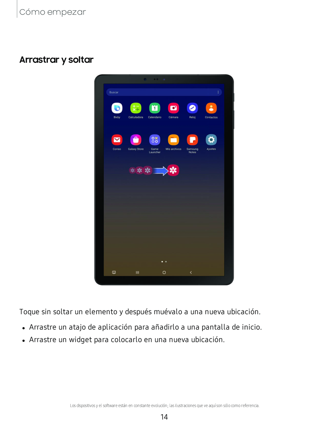 Arrastrar y soltar Galaxy Tab S4 T-Mobile