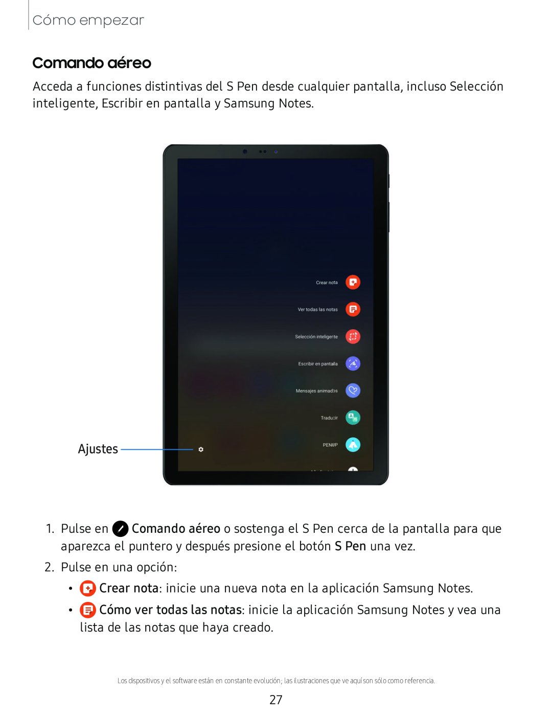 Comando aéreo Galaxy Tab S4 T-Mobile