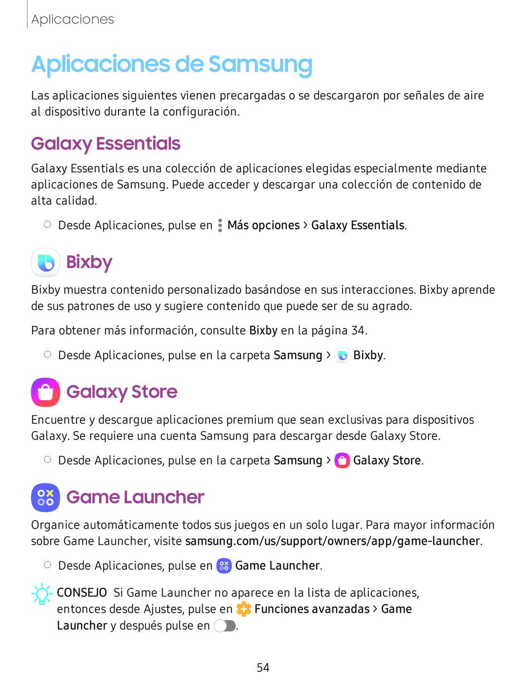 Aplicaciones de Samsung Galaxy Tab S4 T-Mobile