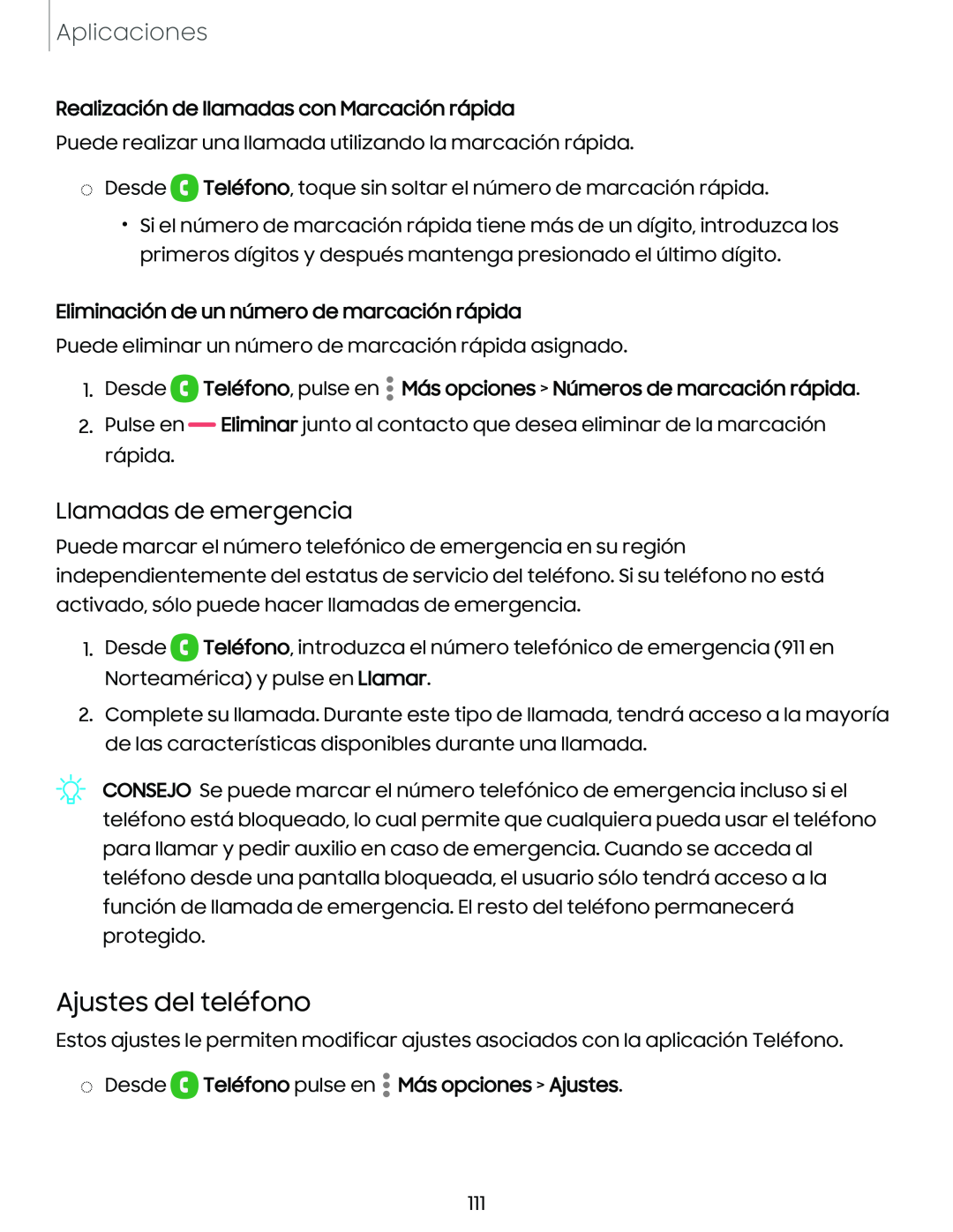 Ajustes del teléfono Galaxy S10e Xfinity Mobile