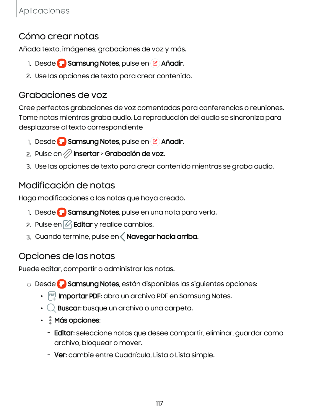 Cómo crear notas Grabaciones de voz