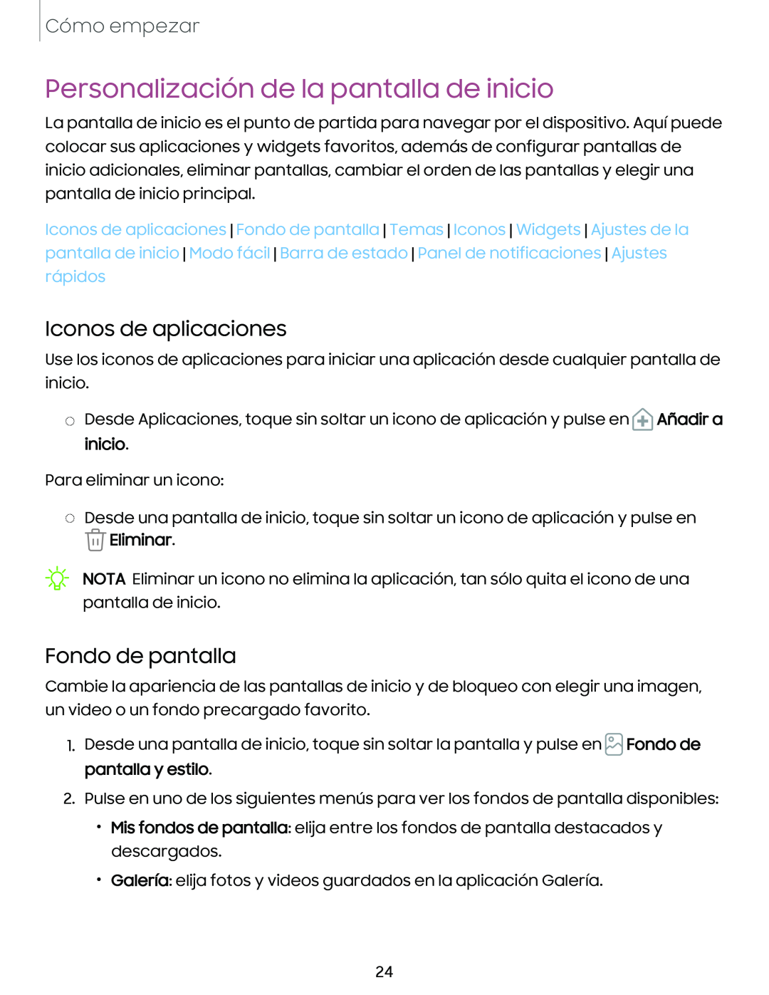 Iconos de aplicaciones Fondo de pantalla