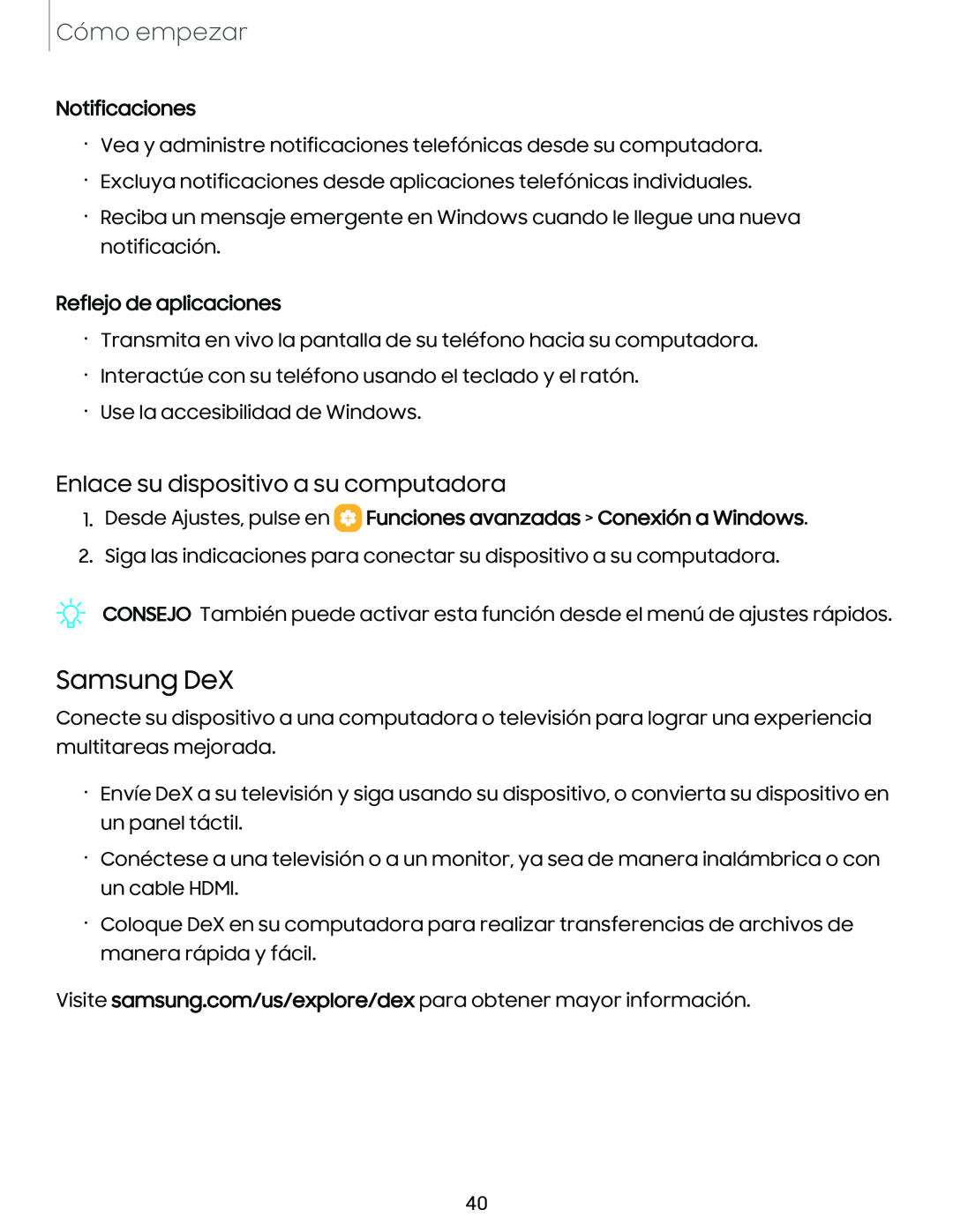 Enlace su dispositivo a su computadora Galaxy S10e Xfinity Mobile