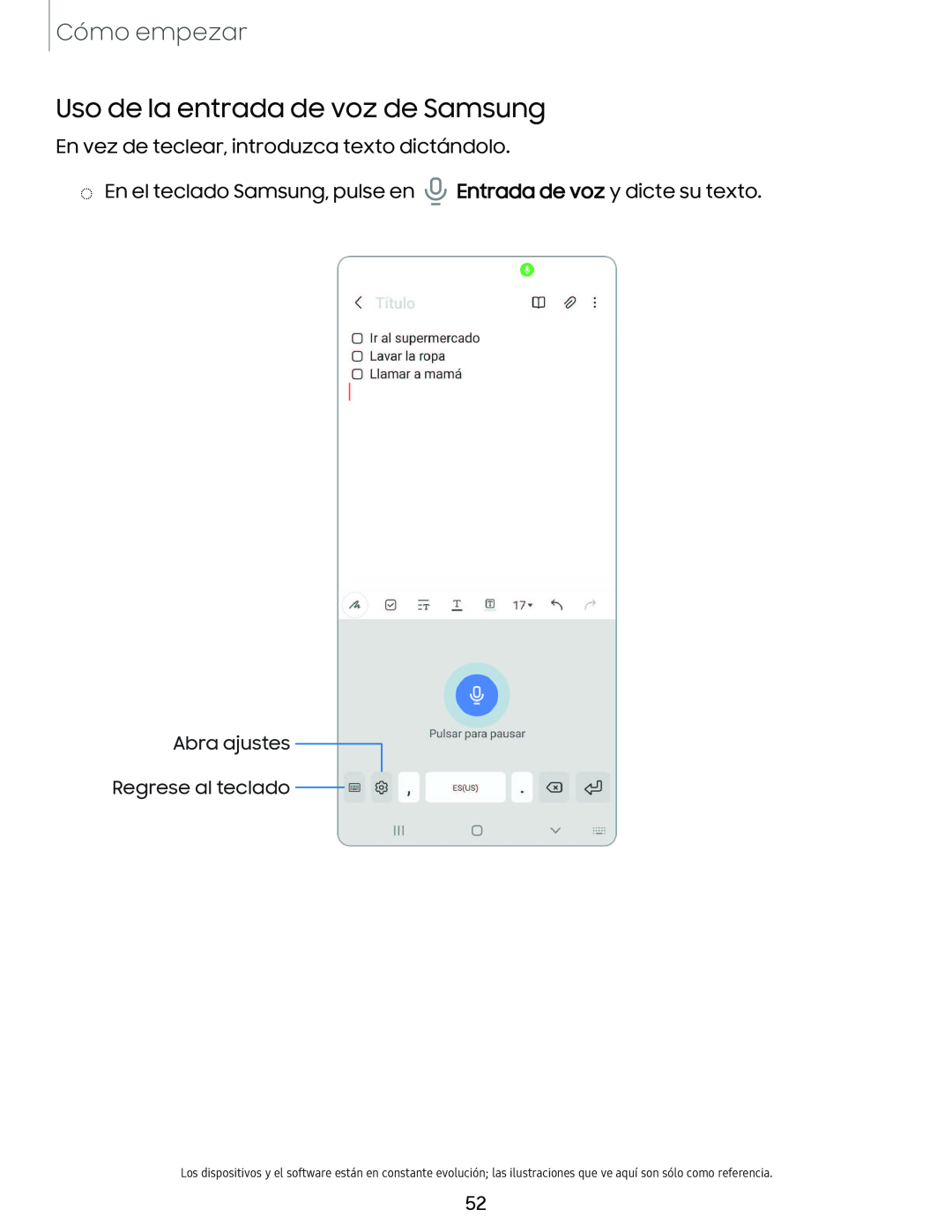 Uso de la entrada de voz de Samsung Galaxy S10e Xfinity Mobile