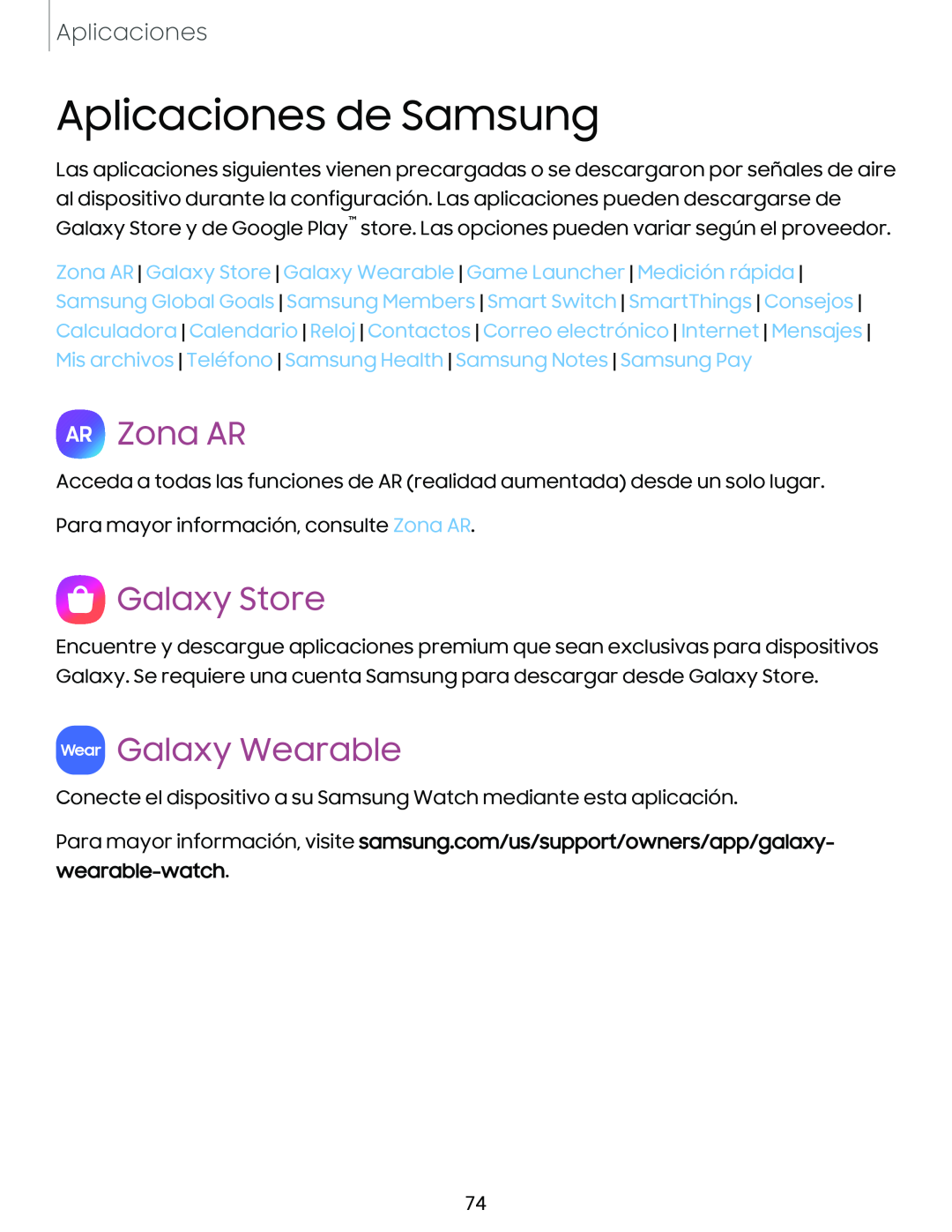 Aplicaciones de Samsung Galaxy S10e Xfinity Mobile